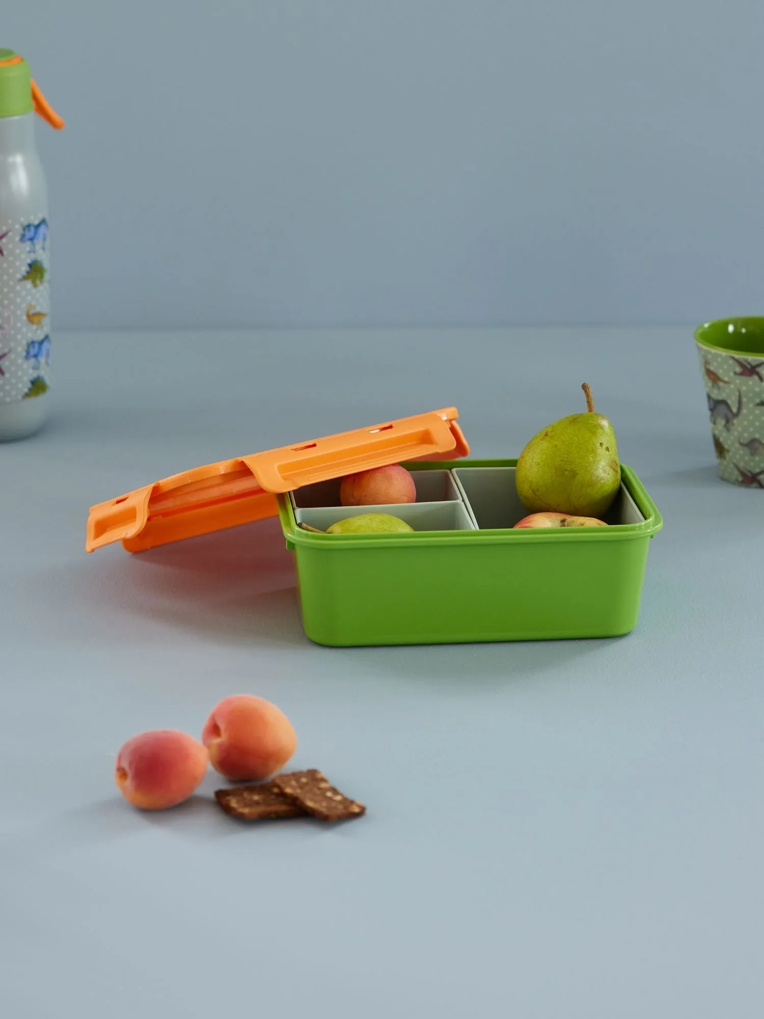 Rice lunch box με 3 χωρίσματα, Green RICE