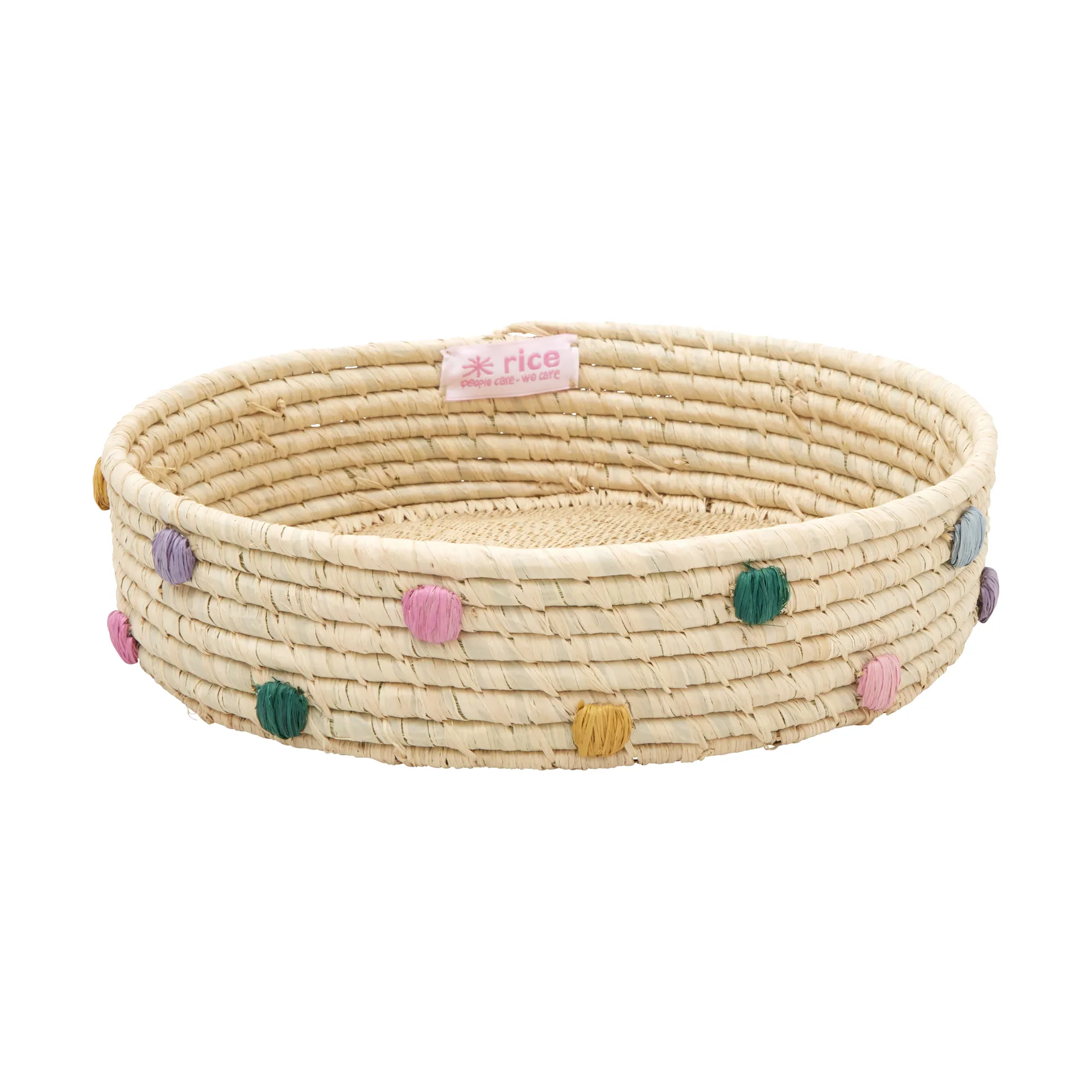 Καλάθι αποθήκευσης Rice raffia χαμηλό 235 cm, Natural RICE