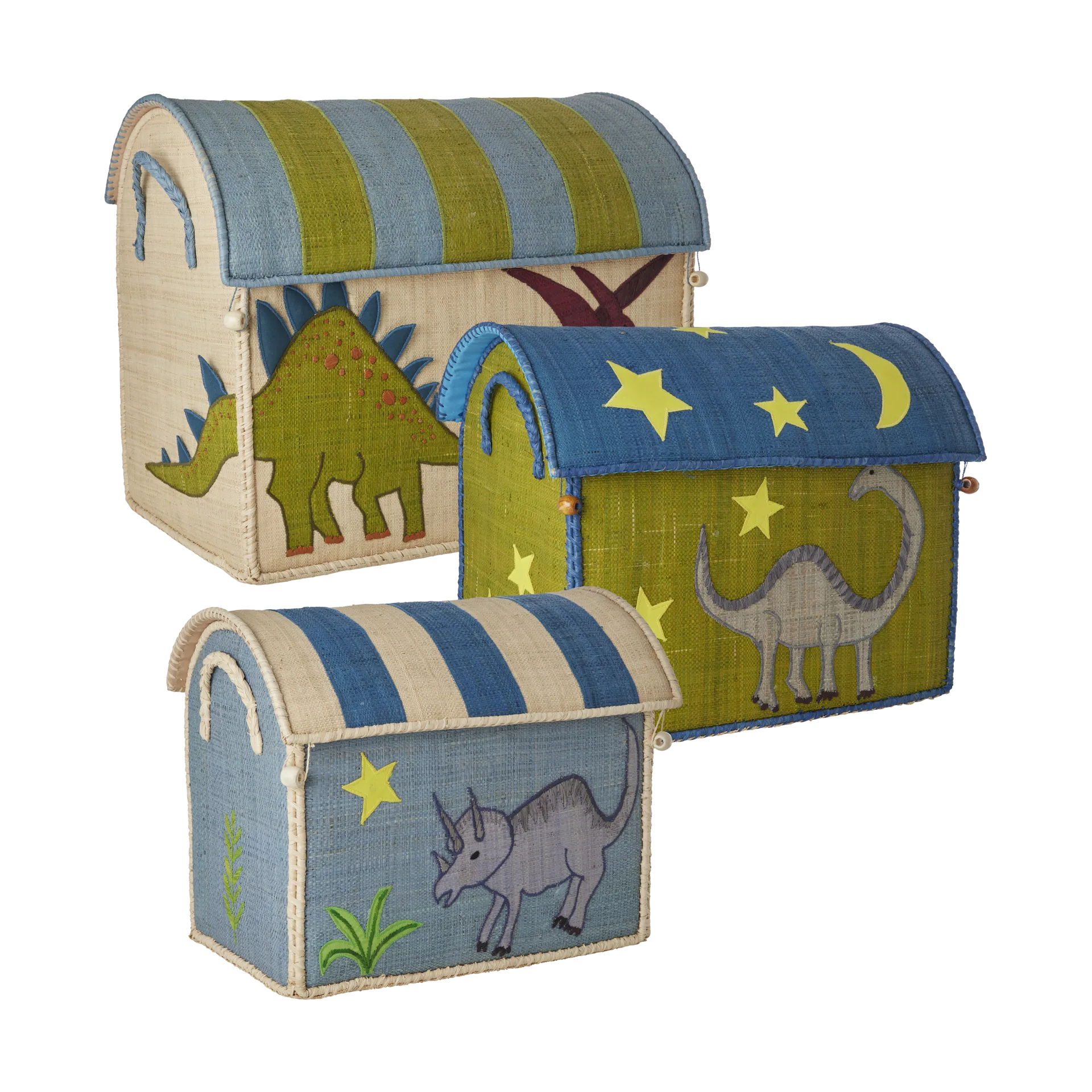 Καλάθι αποθήκευσης Rice raffia 3 τεμάχια, New Dinosaur Theme RICE