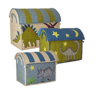 Καλάθι αποθήκευσης Rice raffia 3 τεμάχια - New Dinosaur Theme - RICE