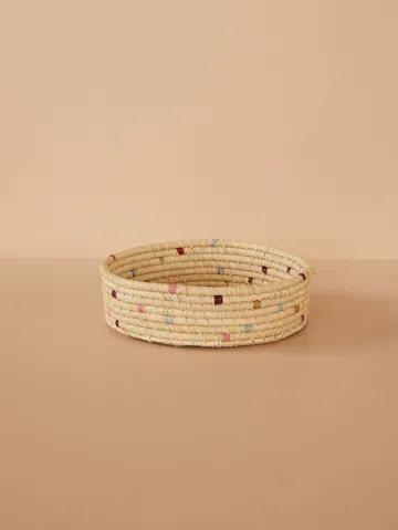 Καλάθι αποθήκευσης Rice raffia round small - Natural - RICE