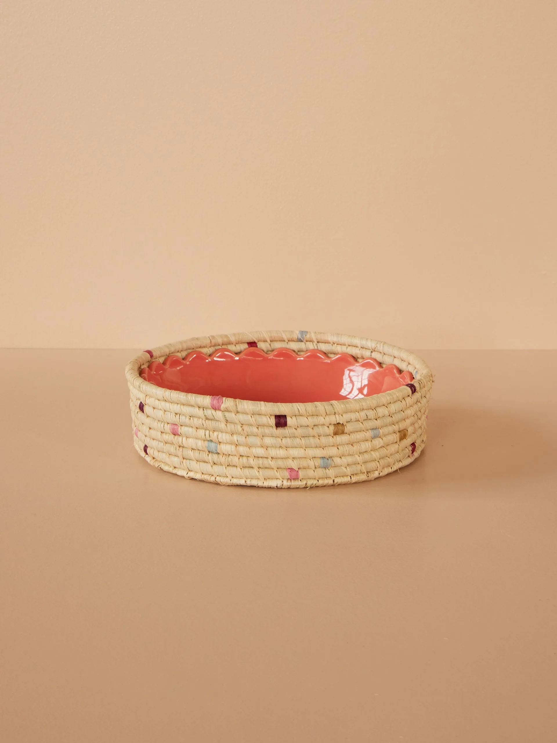 Καλάθι αποθήκευσης Rice raffia round small, Natural RICE