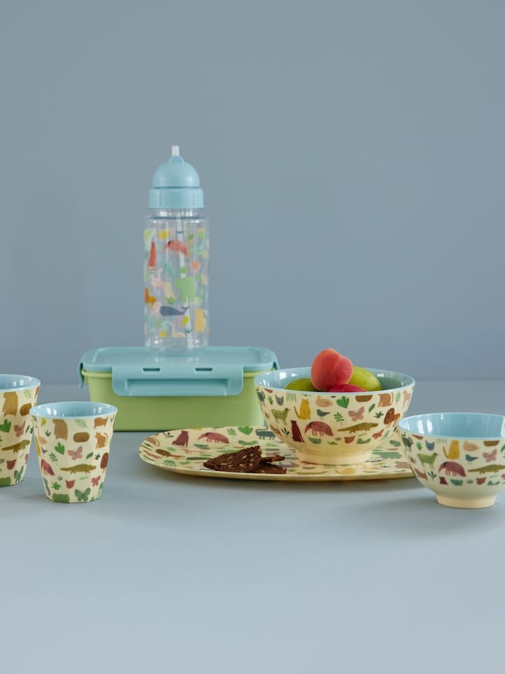 Rice φλιτζάνι μελαμίνης μεσαίο, Sweet Jungle Print-Soft blue RICE
