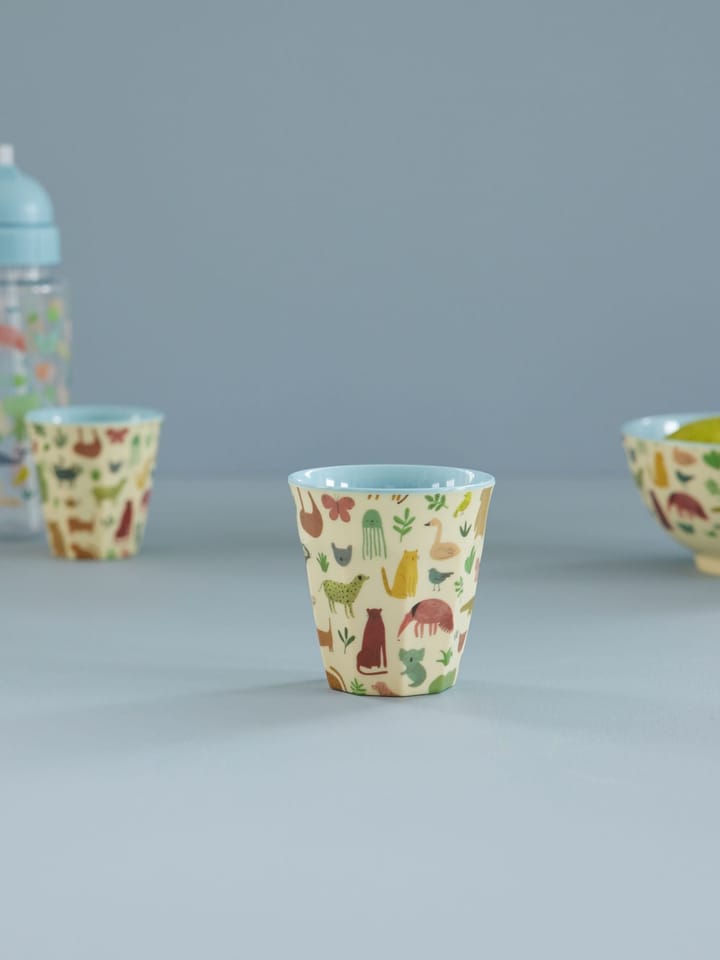 Rice φλιτζάνι μελαμίνης μεσαίο, Sweet Jungle Print-Soft blue RICE