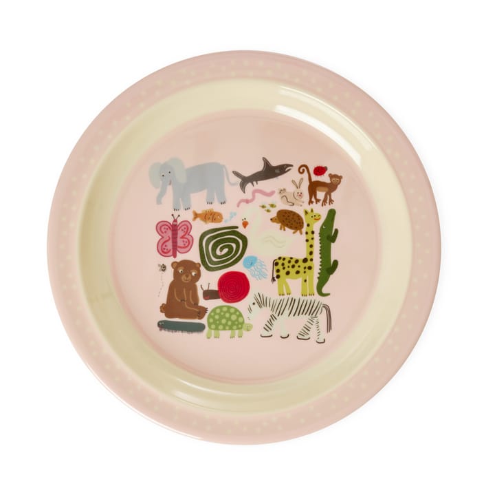 Πιάτο γεύματος Rice wildlife Ø22 cm - Pink - RICE