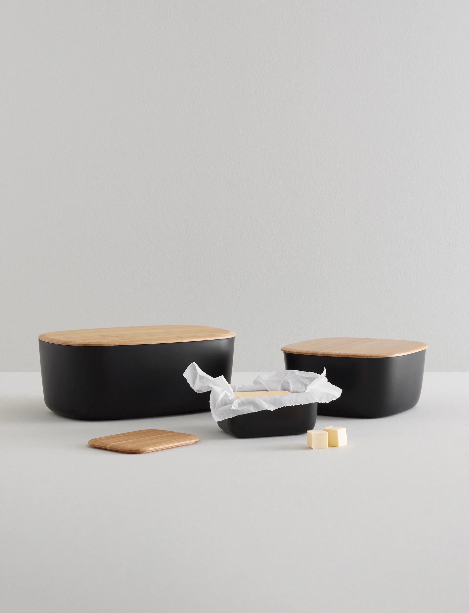 Κουτί ψωμιού BOX-IT 23x23 cm, Black RIG-TIG