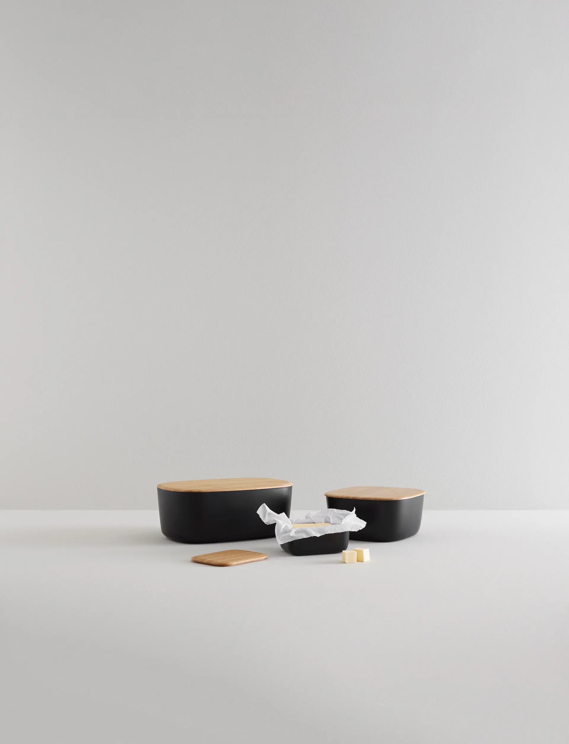 Κουτί ψωμιού BOX-IT 23x23 cm, Black RIG-TIG