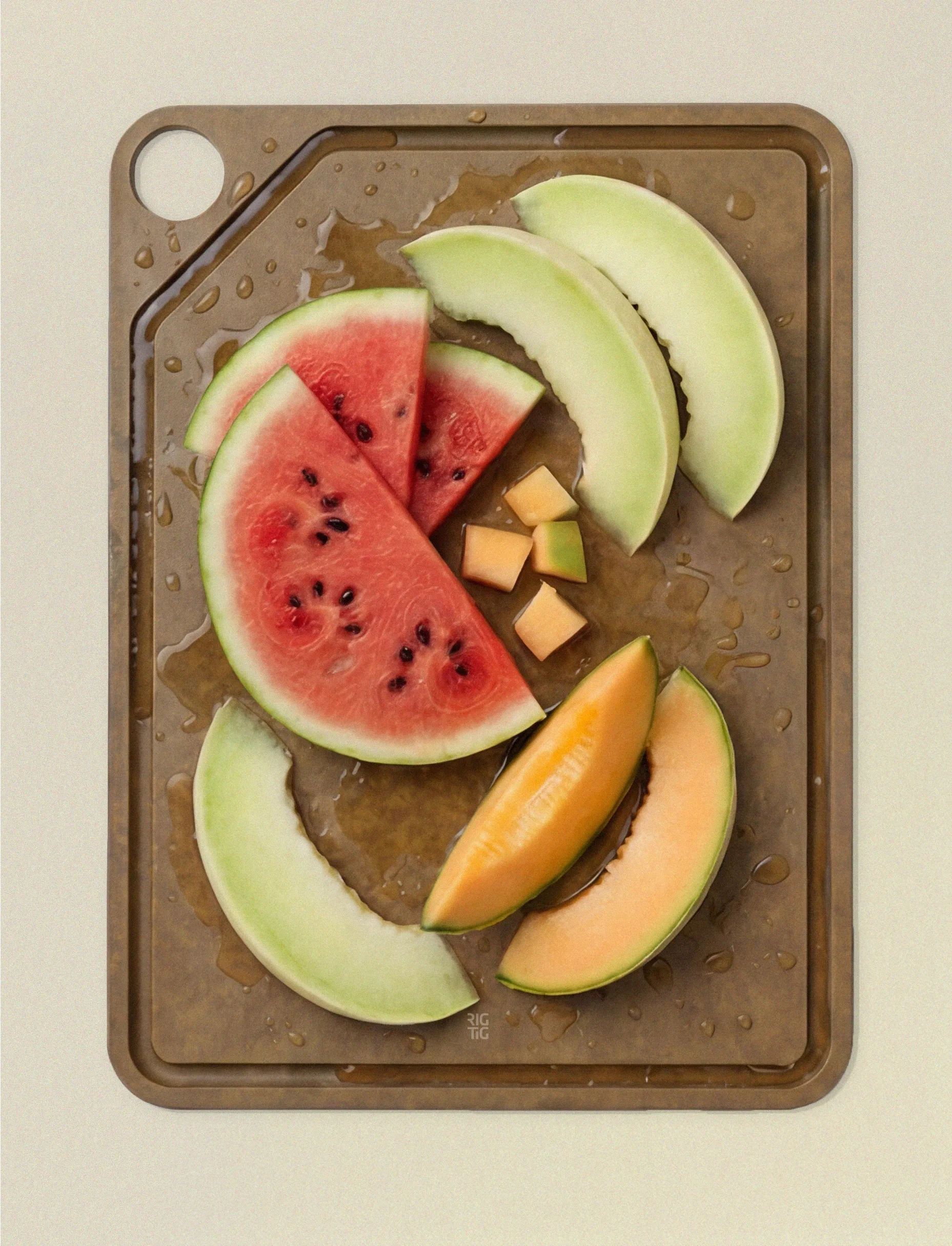 CUT-IT σανίδα κοπής, Brown, 29,8x39,8 cm RIG-TIG