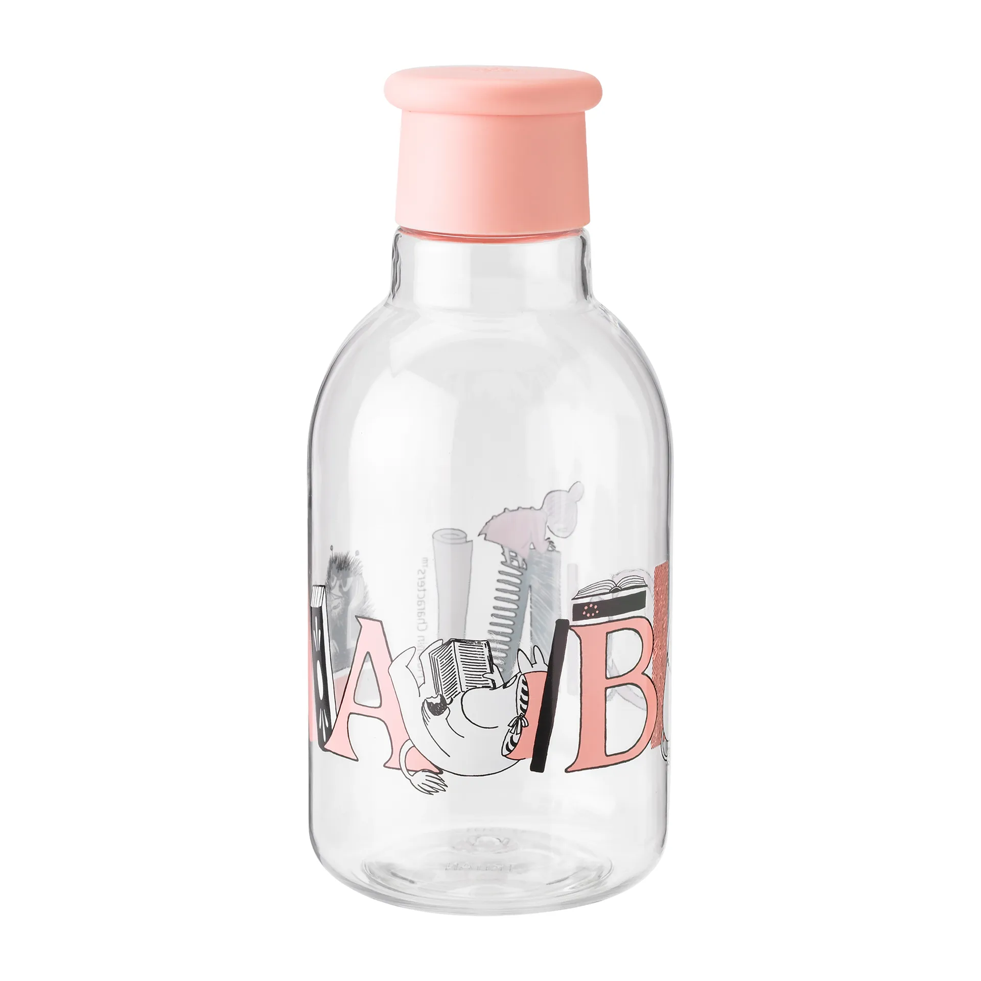 DRINK-IT Moomin ABC μπουκάλι νερού 0.5 l, Σολομός RIG-TIG