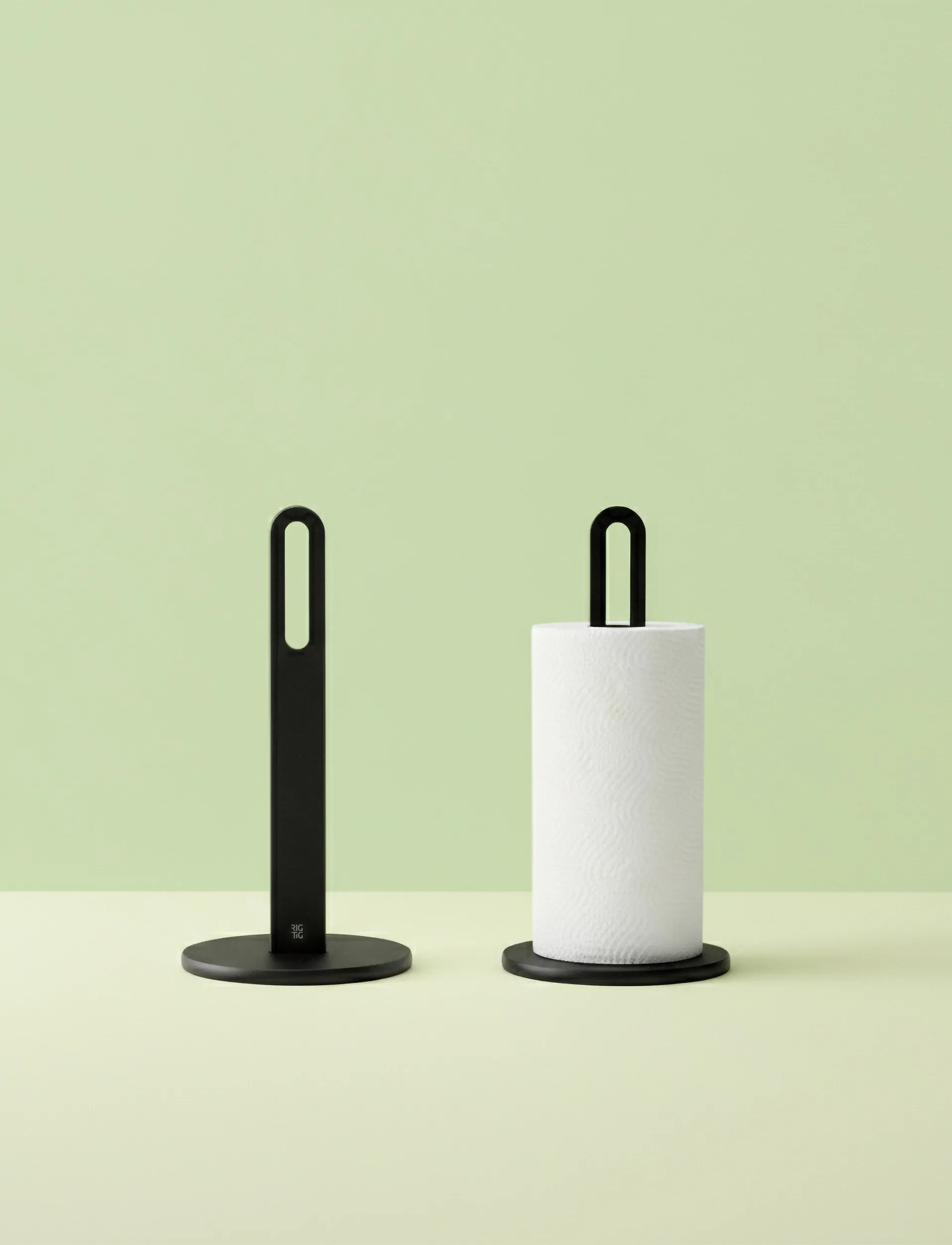 SPIN-IT χαρτοθήκη κουζίνας, Black RIG-TIG