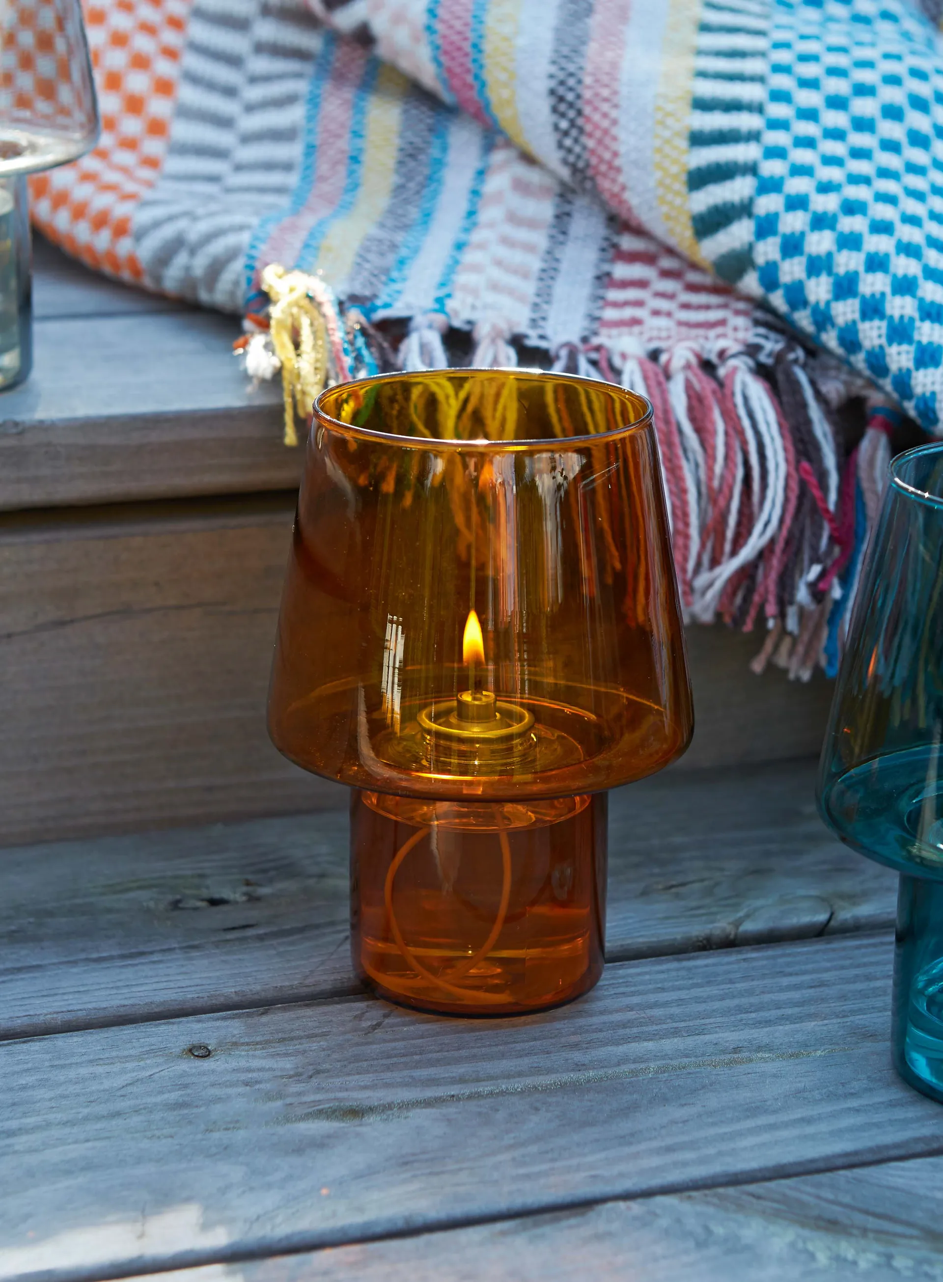 VIVA oil lamp 16,5 cm, Κεχριμπάρι RIG-TIG