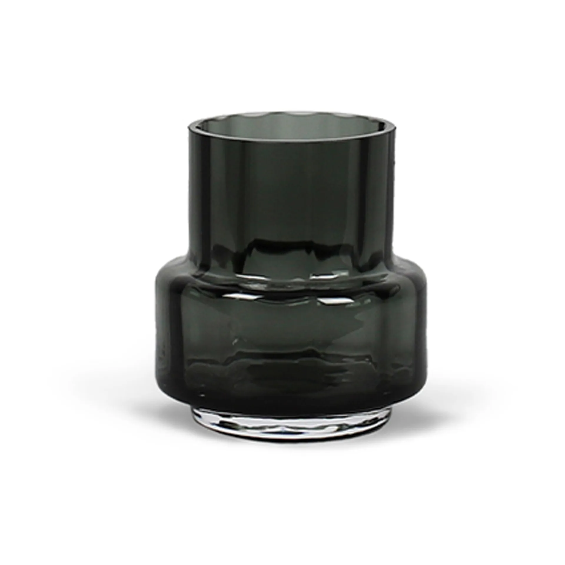 Γυάλινο βάζο ρεσώ Νο. 25, Hurricane, Φιμέ γκρι Ro Collection