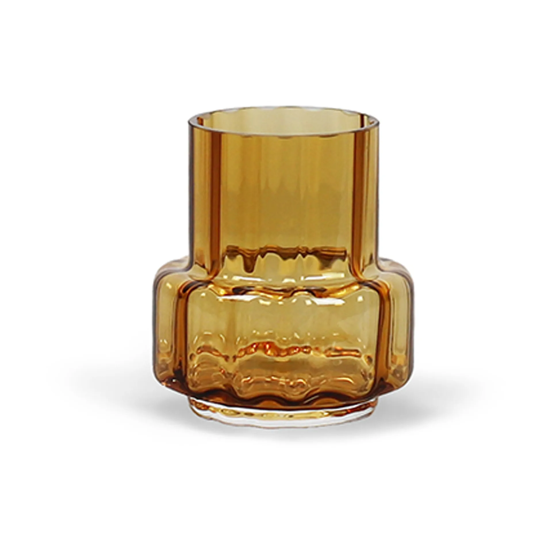 Γυάλινο βάζο ρεσώ Νο. 25, Hurricane, Κεχριμπάρι Ro Collection