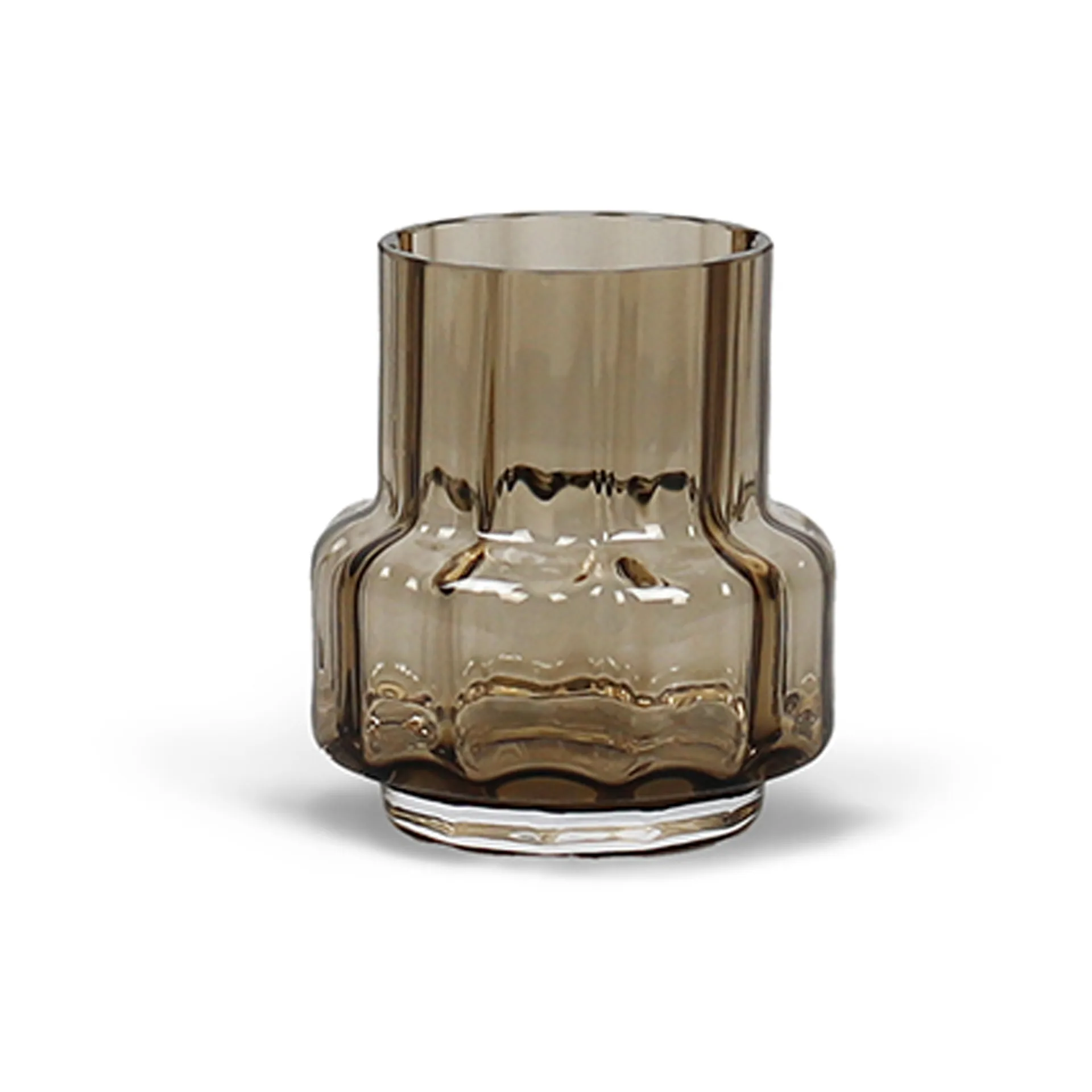 Γυάλινο βάζο ρεσώ Νο. 25, Hurricane, Σέπια καφέ Ro Collection