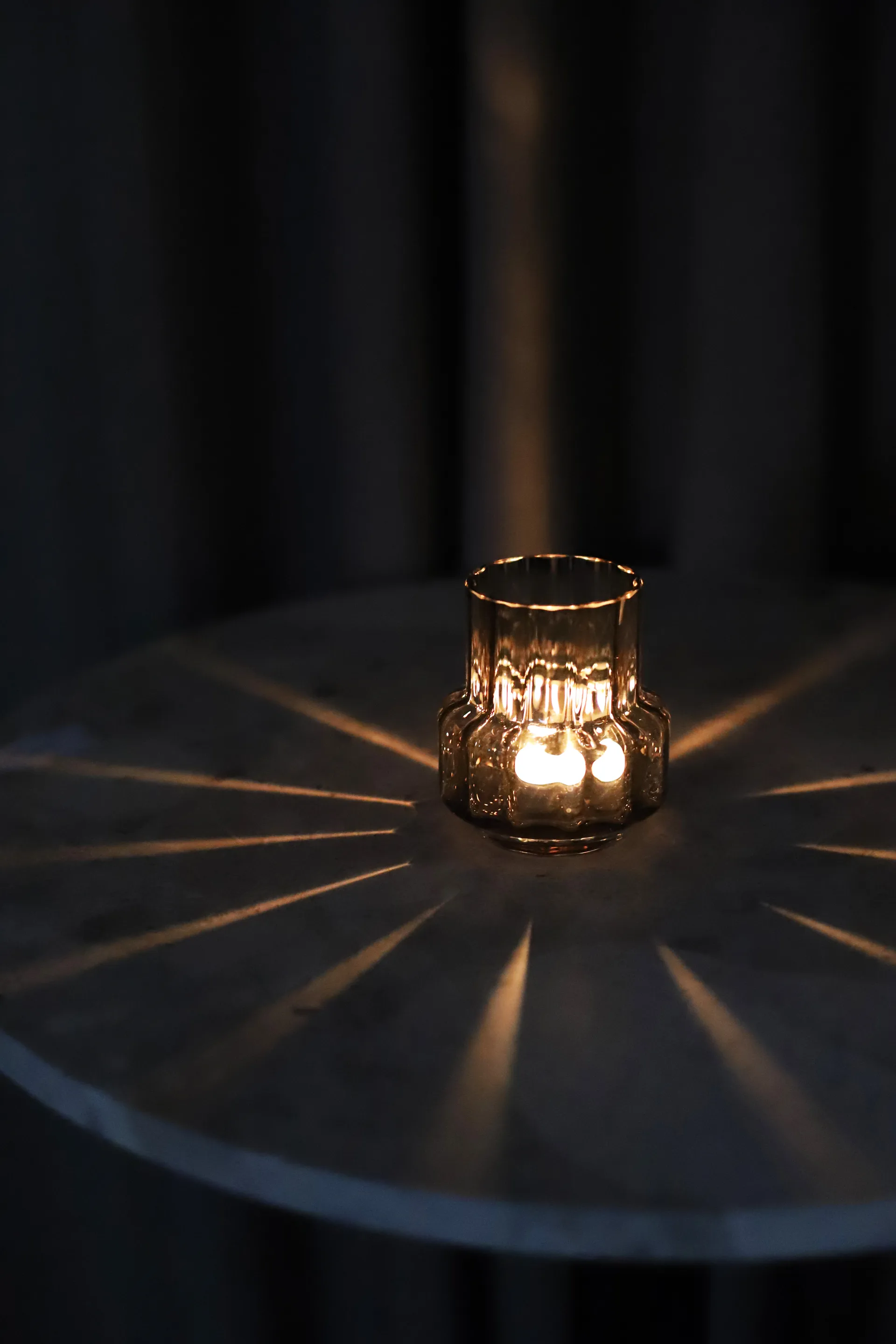 Γυάλινο βάζο ρεσώ Νο. 25, Hurricane, Σέπια καφέ Ro Collection