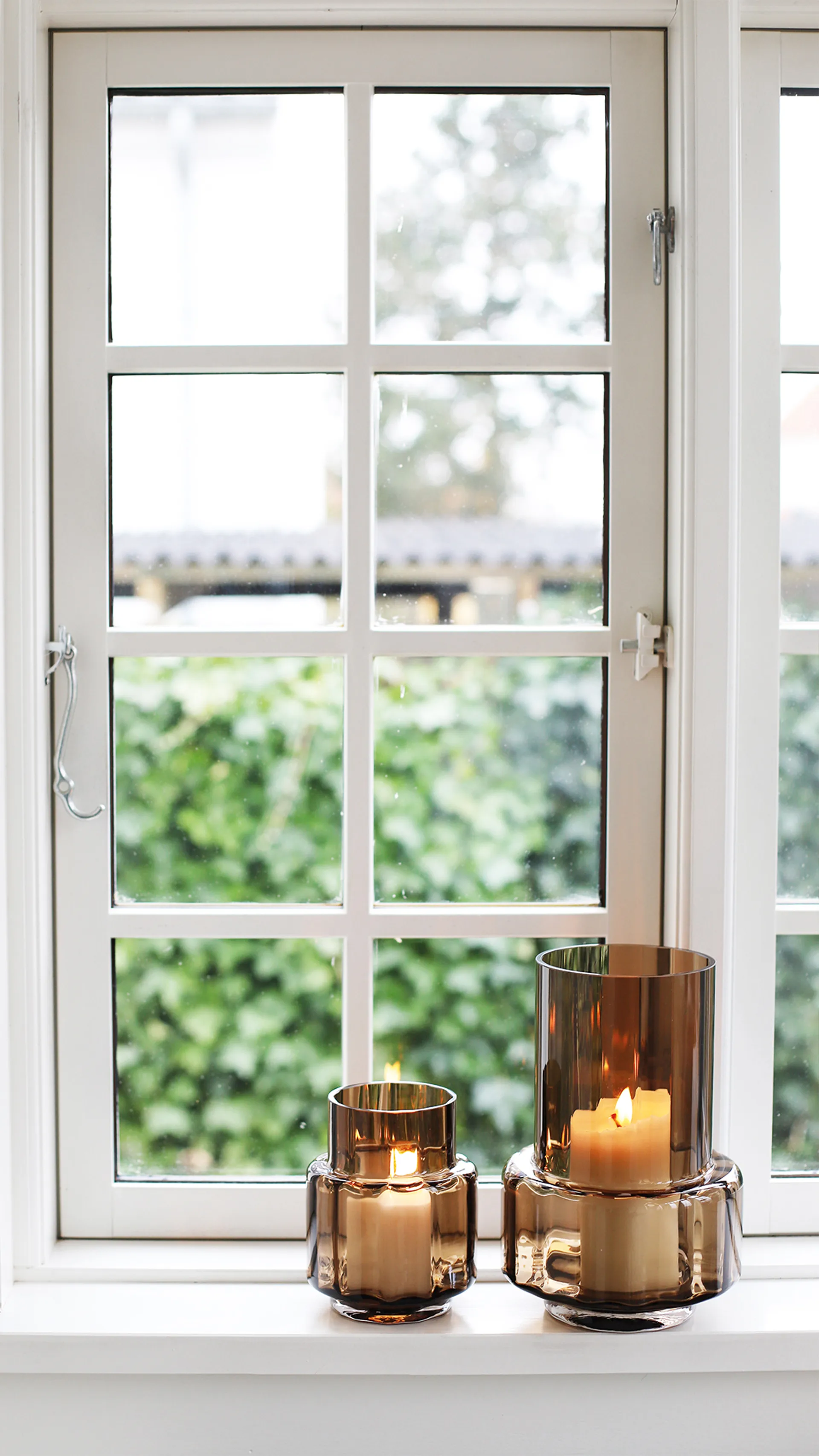 Γυάλινο βάζο ρεσώ Νο. 53, Hurricane, Σέπια καφέ Ro Collection