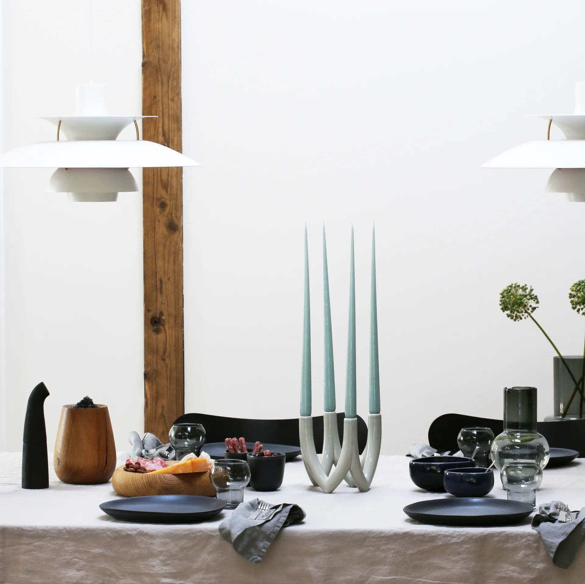 Chandelier κηροπήγιο no. 56, φεγγαρόπετρα Ro Collection