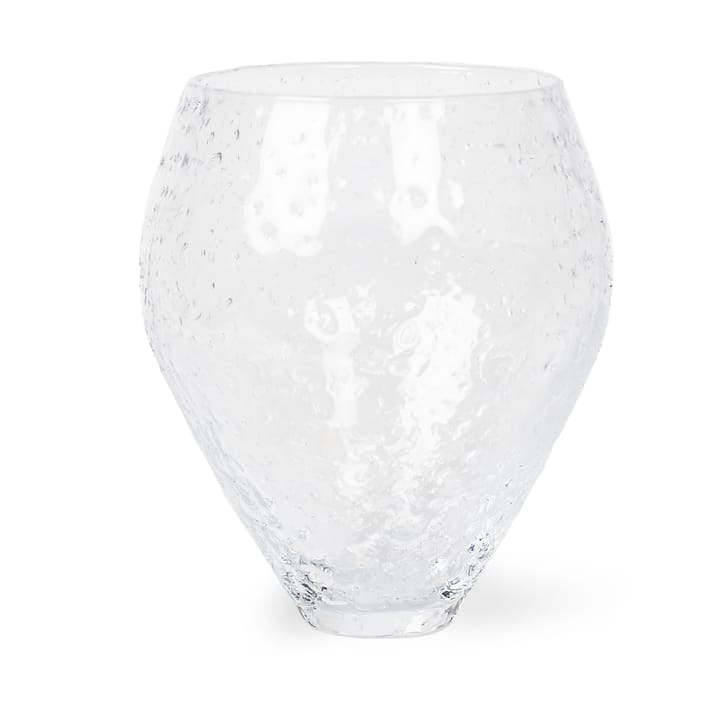 Γυάλινο βάζο από θρυμματισμένο γυαλί, μεσαίο - Διαφανές - Ro Collection