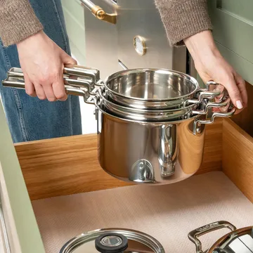 316 Series σετ κατσαρολών - Ανοξείδωτο ατσάλι, 3 τεμάχια   - Robert Welch