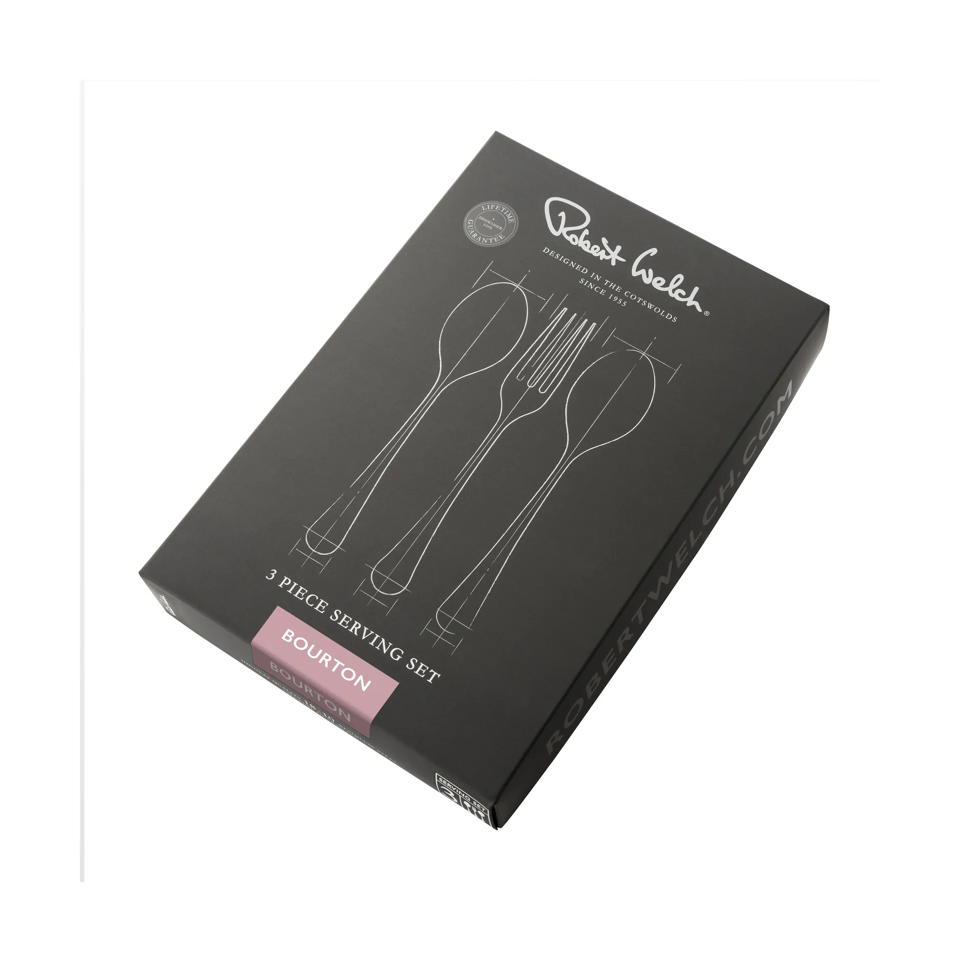 Bourton Bright μαχαιροπίρουνα σερβιρίσματος 3 τεμάχια, Ανοξείδωτο ατσάλι Robert Welch