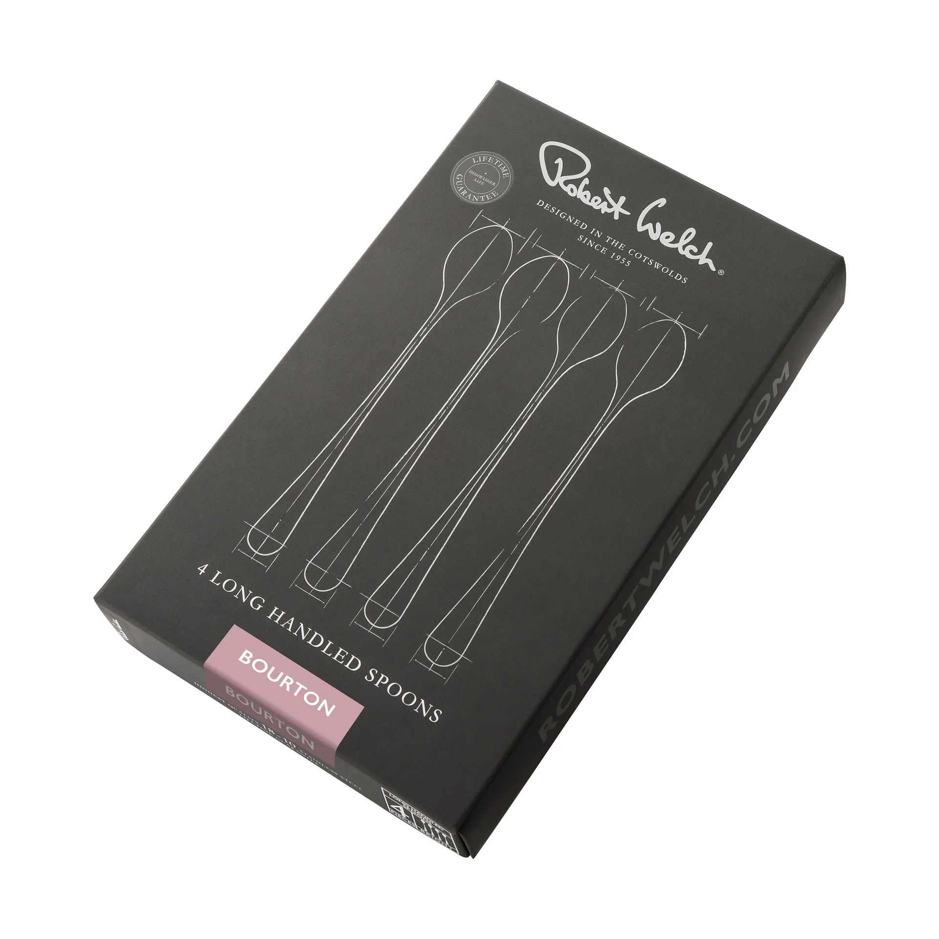 Bourton Bright κουτάλι για λάτε 4 τεμάχια, Ανοξείδωτο ατσάλι Robert Welch