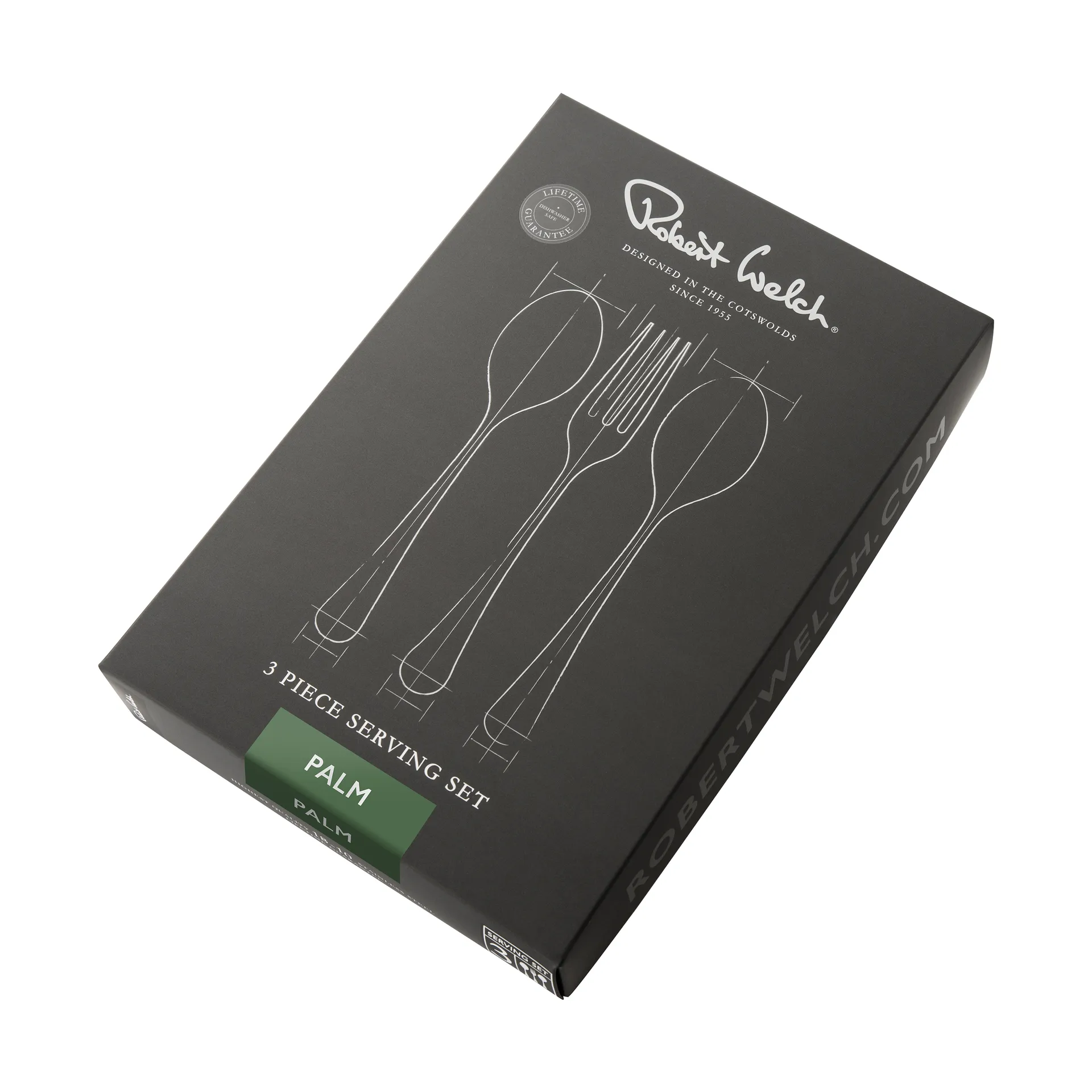 Σετ σερβιρίσματος Palm Bright 3 τεμάχια, Ανοξείδωτο ατσάλι Robert Welch