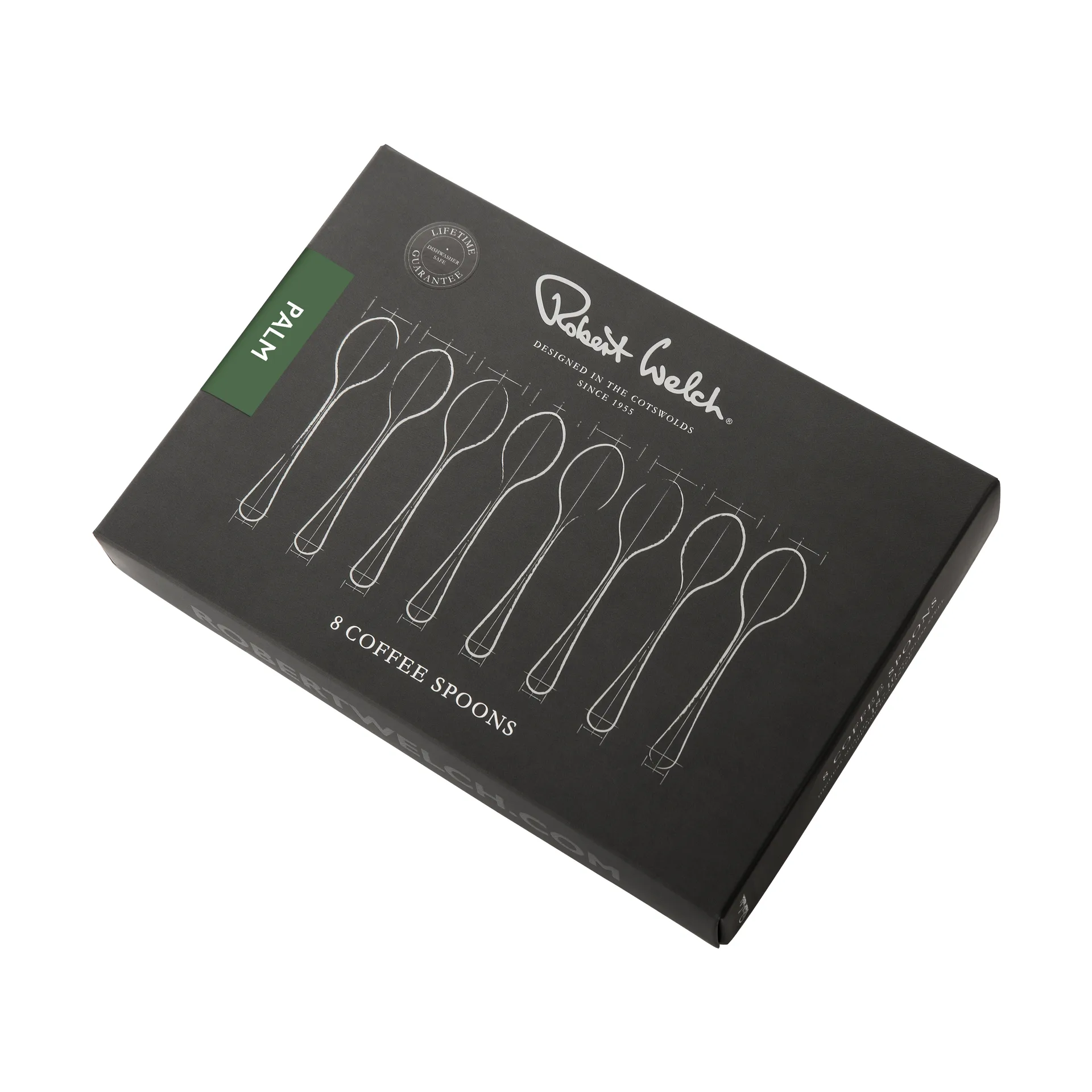 Κουταλάκι του καφέ, Palm Bright, συσκευασία 8 τεμαχίων, Ανοξείδωτο ατσάλι Robert Welch