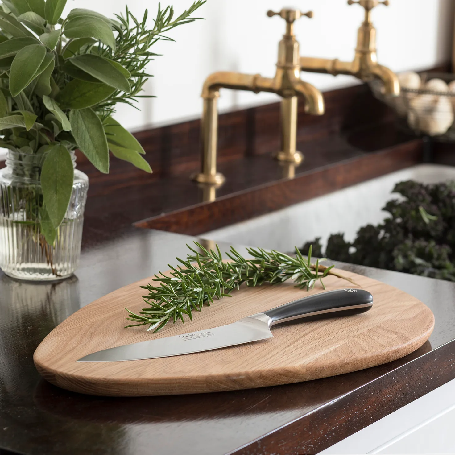 Pebble επιφάνεια κοπής 44 cm, δρυς Robert Welch