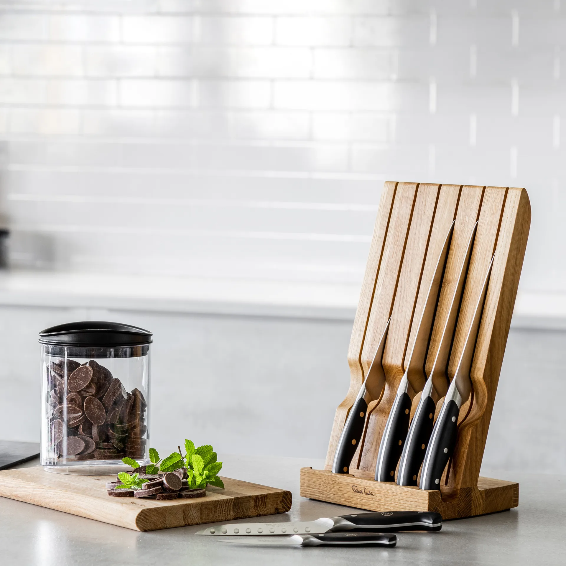 Robert Welch professional σετ μαχαιριών ξύλινη βάση, 7 κομμάτια Robert Welch