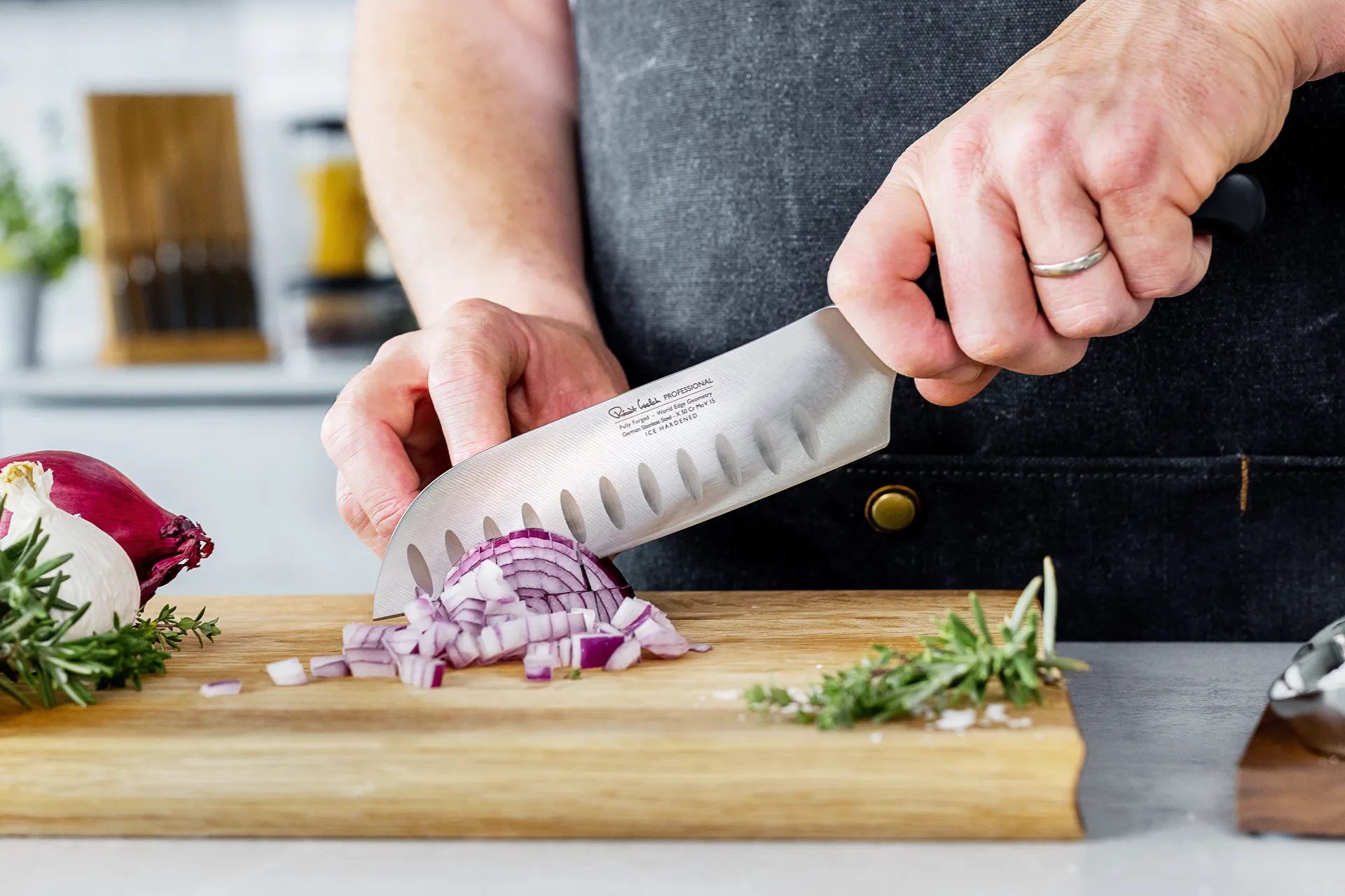 Robert Welch professional μαχαίρι santoku 17 εκ., Ανοξείδωτο ατσάλι Robert Welch