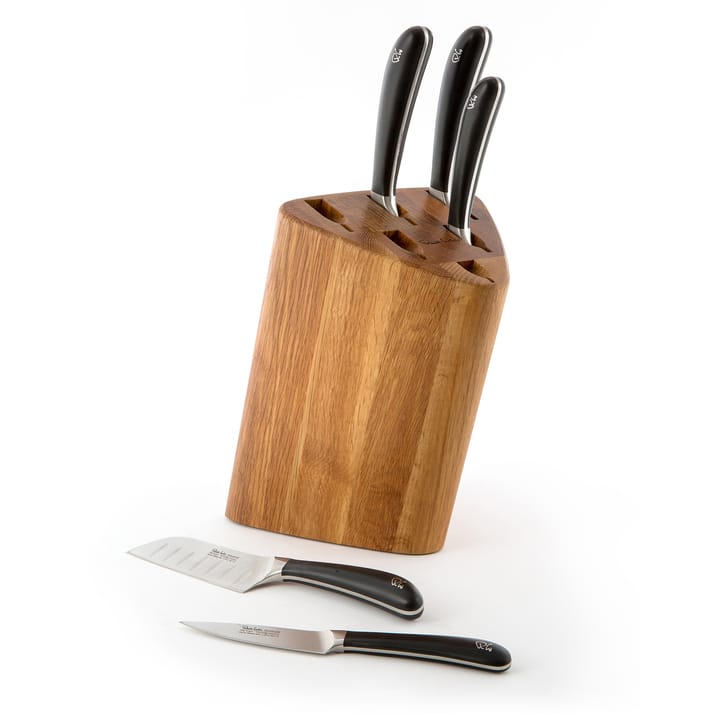 Signaturee Prism Oak βάση μαχαιριών σετ 7 τεμαχίων, δρυς Robert Welch