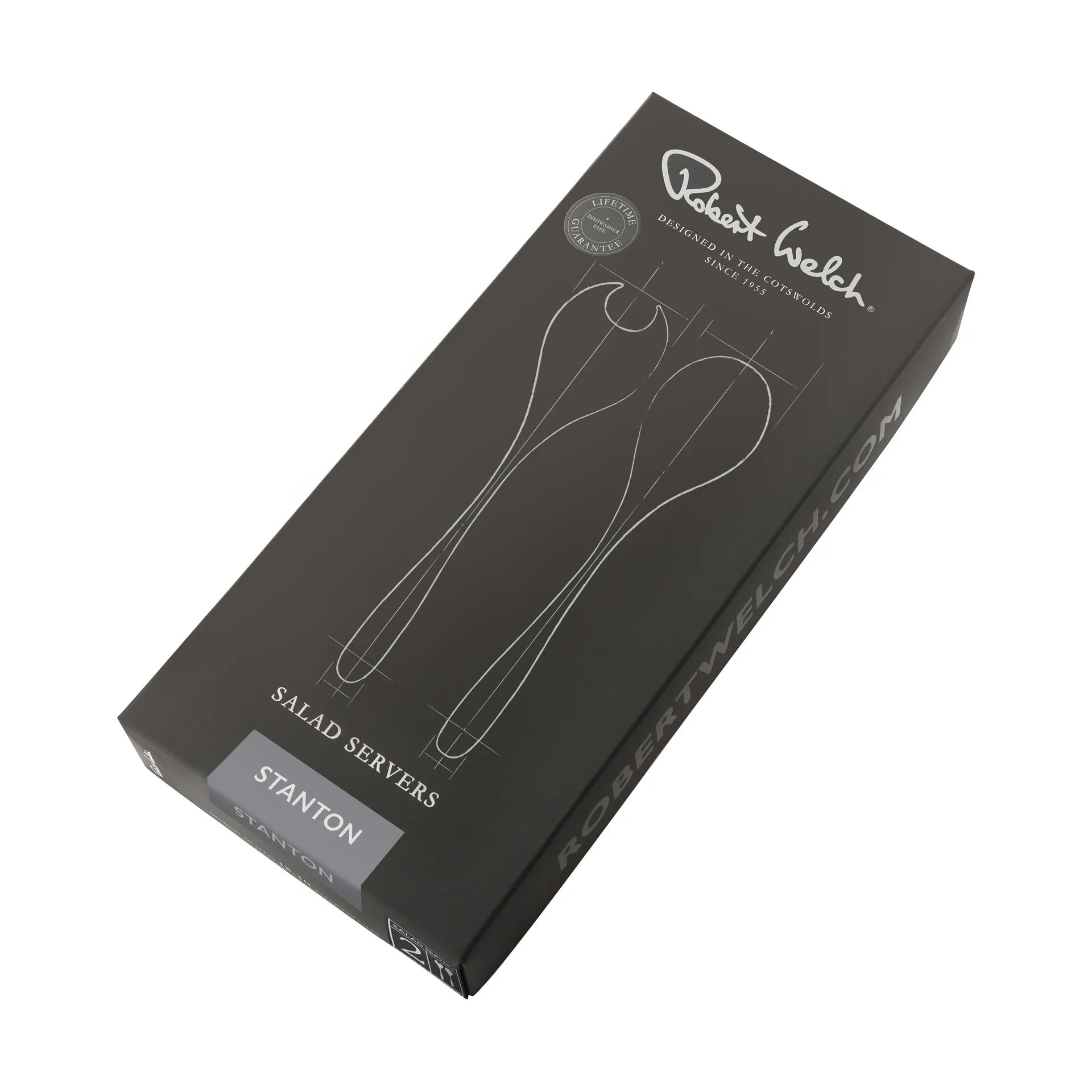 Σερβίτσιο σαλάτας Stanton Bright 2 τεμαχίων, Ανοξείδωτο ατσάλι Robert Welch