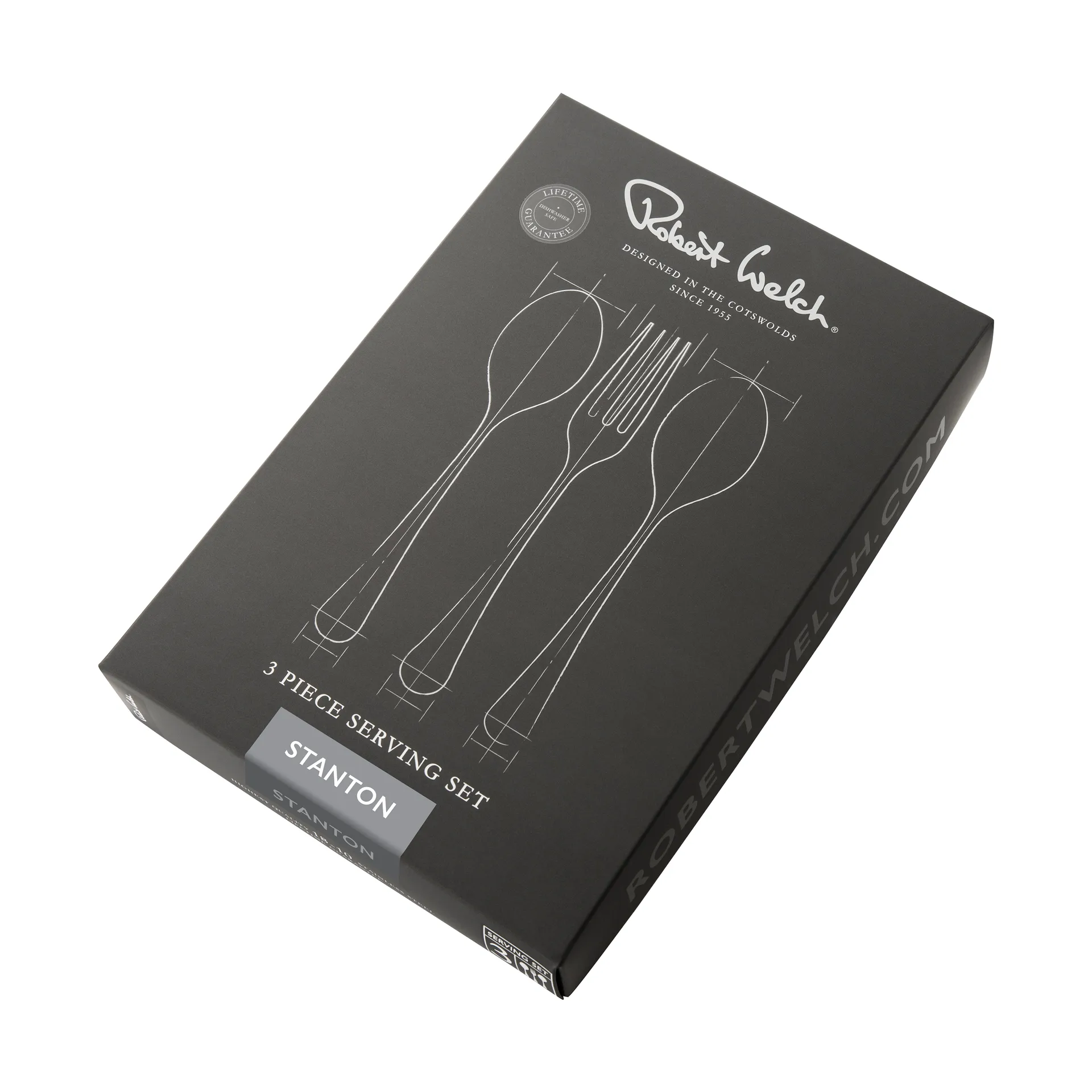 Σετ σερβιρίσματος Stanton Bright 3 τεμαχίων, Ανοξείδωτο ατσάλι Robert Welch