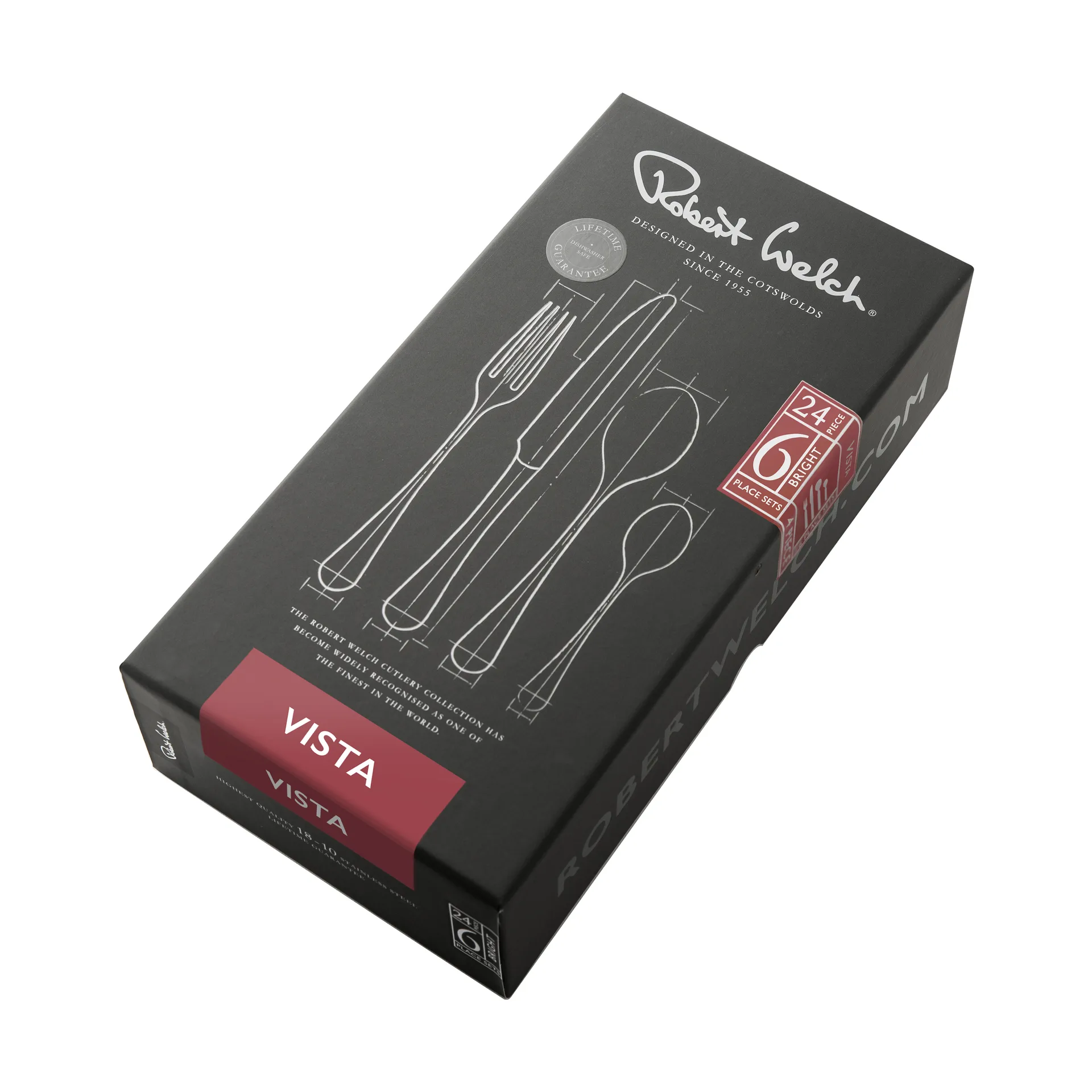 Σετ μαχαιροπίρουνα Vista Bright, 24 τεμάχια Robert Welch