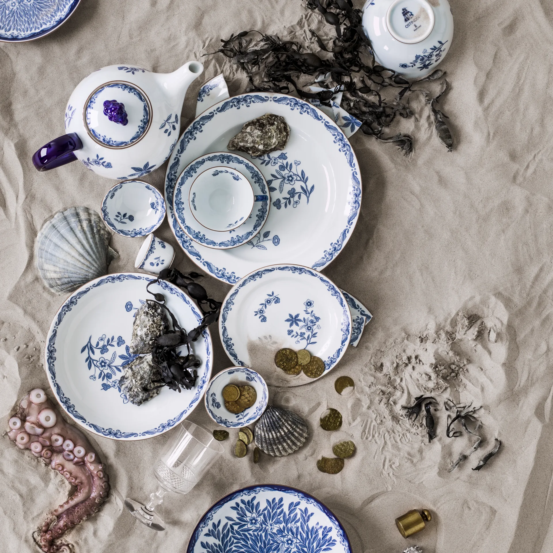 Ostindia πιάτο, 21 cm Rörstrand