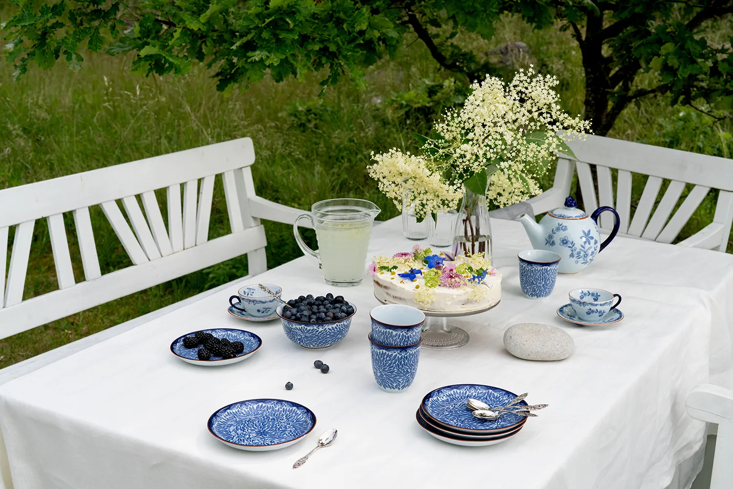 Ostindia Floris πιάτο Ø16 εκ., Μπλε Rörstrand