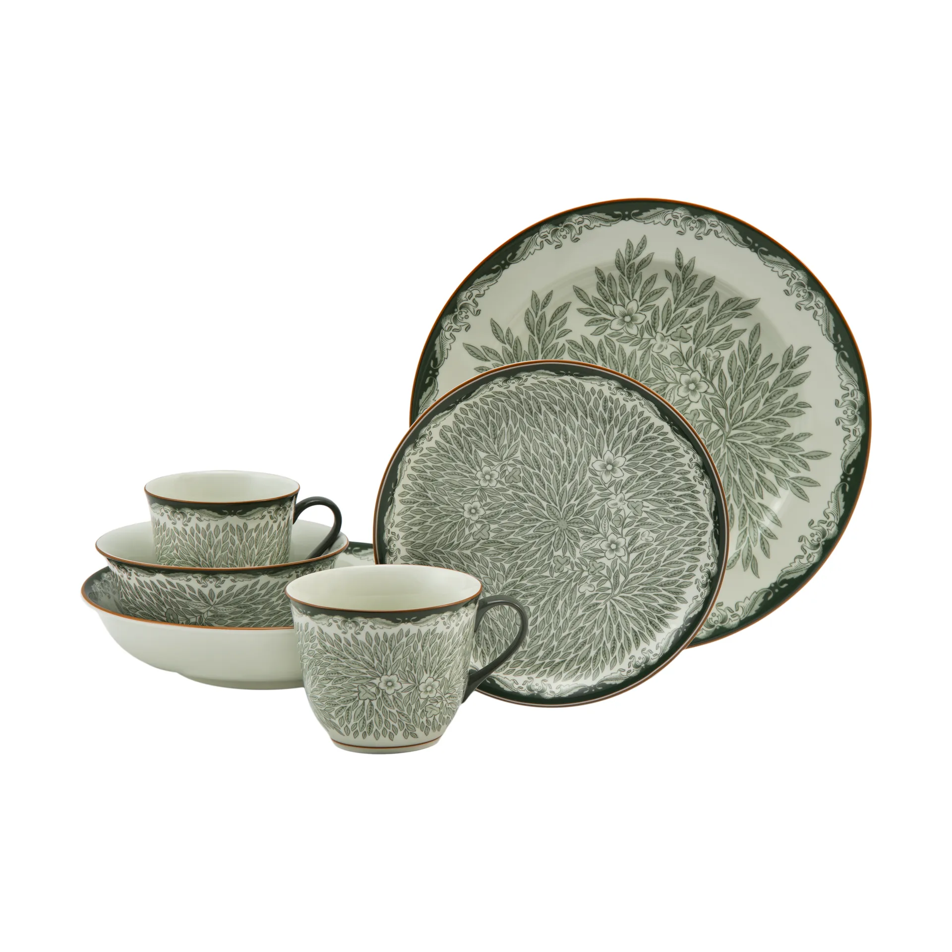 Ostindia Floris κούπα 30 cl Συσκευασία 2 τεμαχίων, Πράσινο
 Rörstrand