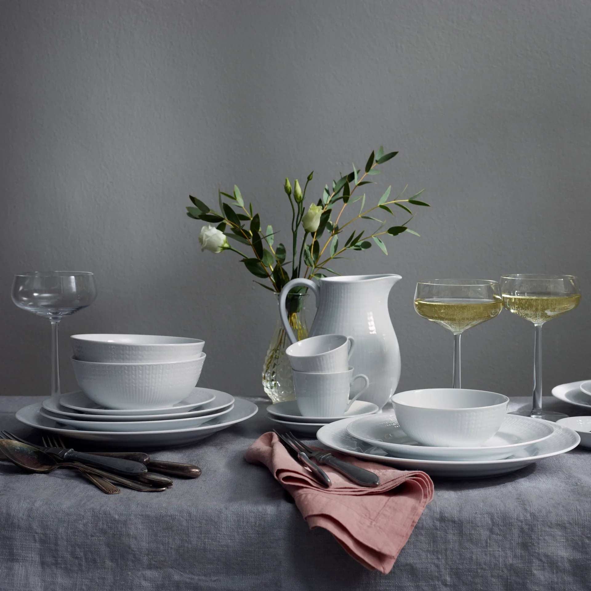 Swedish Grace κανάτα 1.3 l, χιόνι (λευκό) Rörstrand