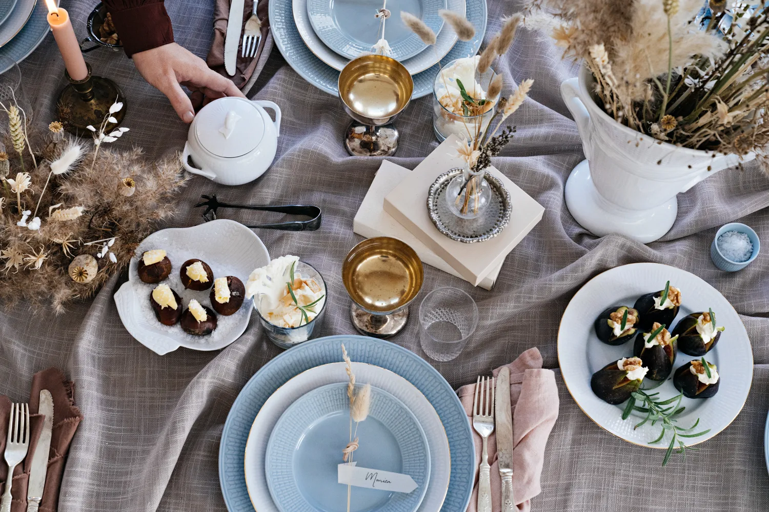 Swedish Grace πιάτο συνοδευτικού Ø17 cm, πάγος (γαλάζιο) Rörstrand