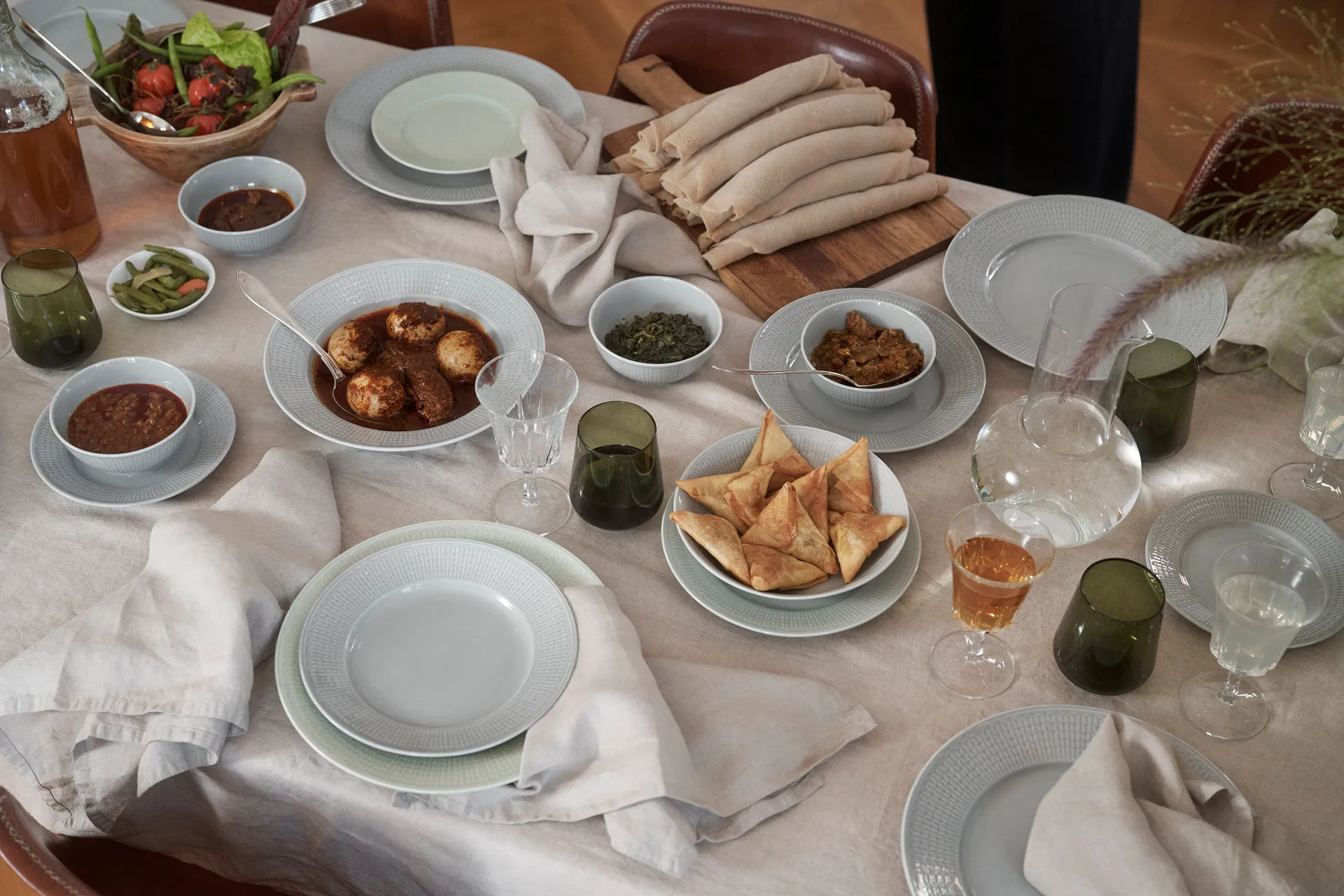 Swedish Grace πιάτο Ø21 cm συσκευασία 8 τεμαχίων - Χιόνι (λευκό) Rörstrand