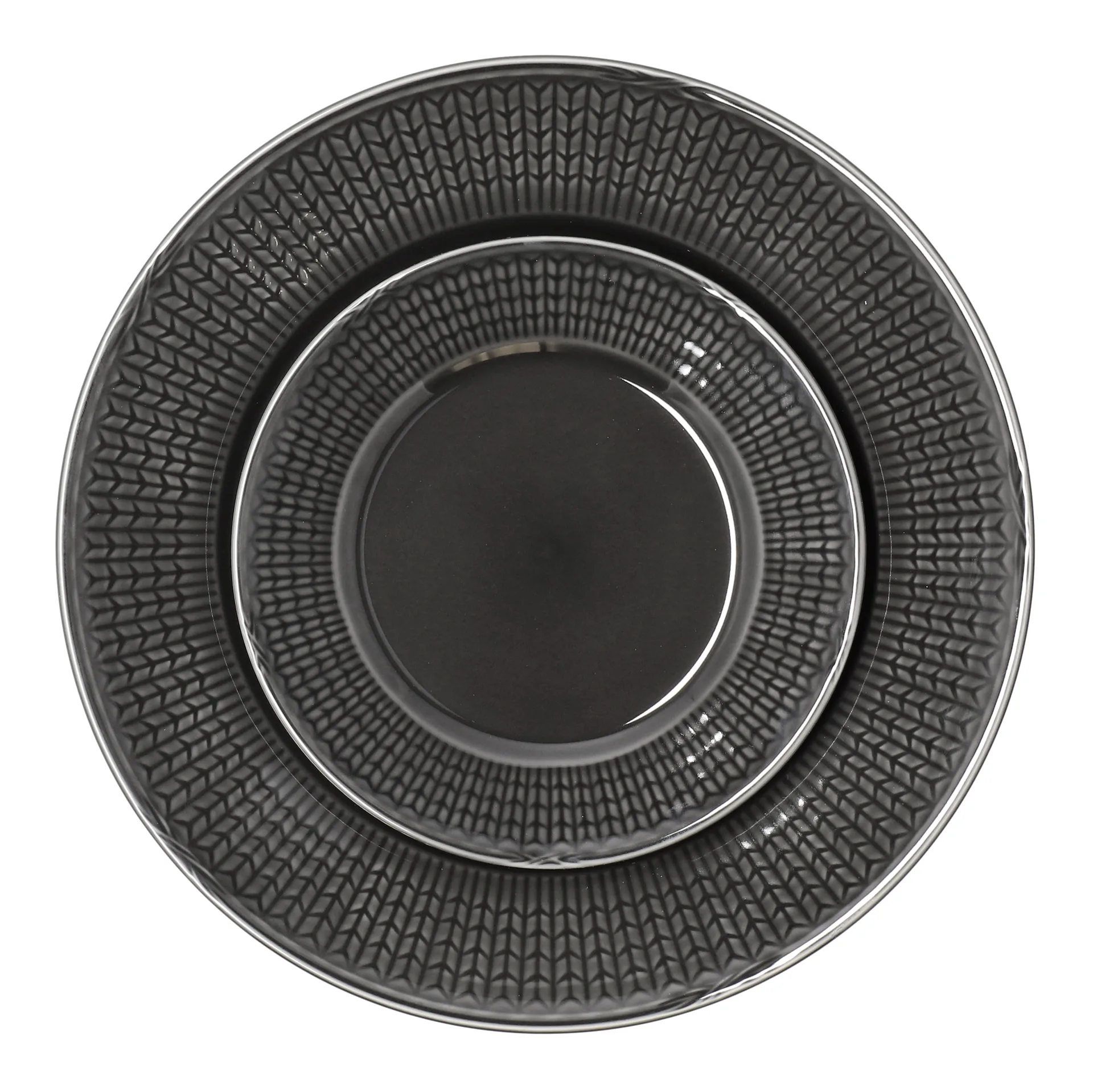 Swedish Grace μικρό πιάτο Ø21 cm, πέτρα (σκούρο γκρι) Rörstrand