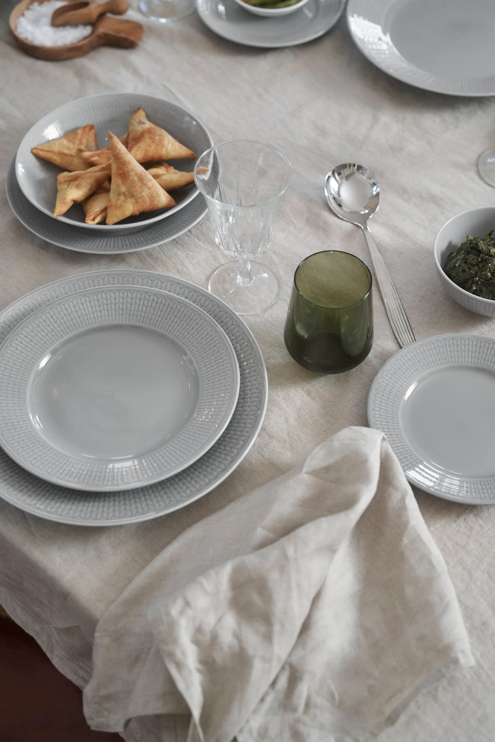 Swedish Grace πιάτο συνοδευτικού Συσκευασία 6 τεμαχίων Ομίχλη (γκρι),  Rörstrand