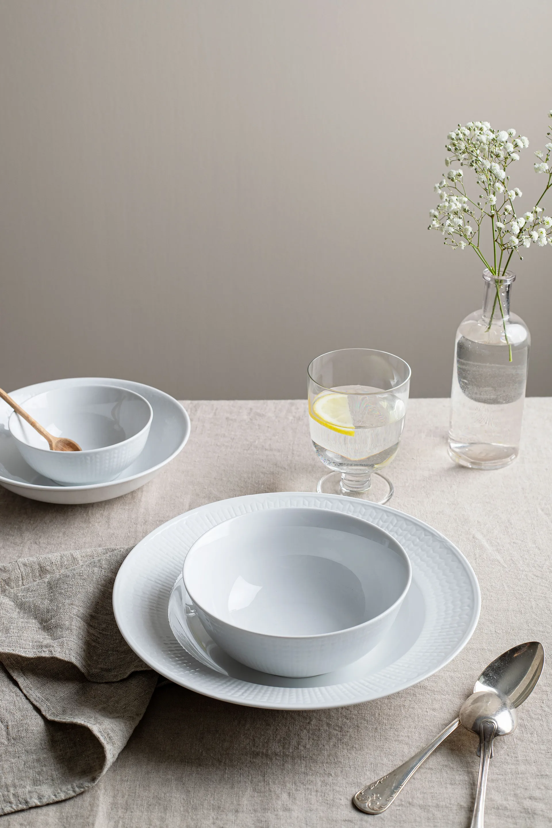 Swedish Grace μπολ 60 cl συσκευασία 8 τεμαχίων - Χιόνι (λευκό),  Rörstrand