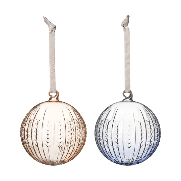 Swedish Grace χριστουγεννιάτικη μπάλα - Jubilee-blå, 2-pack - Rörstrand