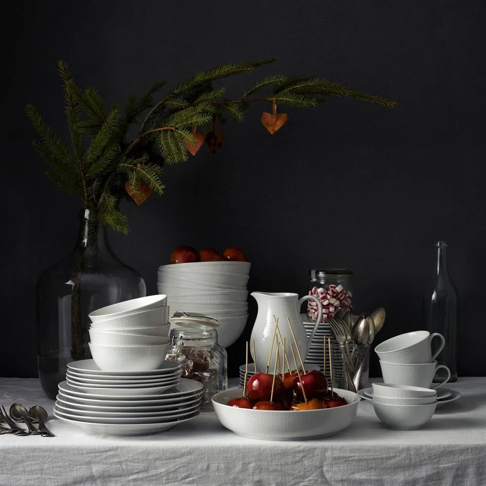 Swedish Grace tallrik 21 cm, 6-pack snö (vit),  Rörstrand