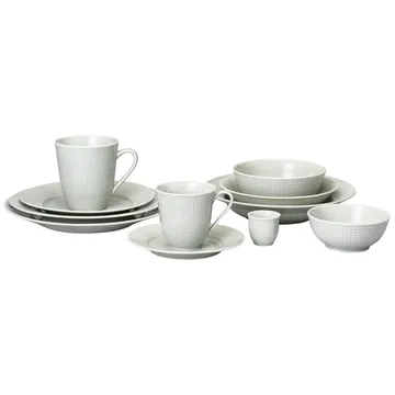 Swedish Grace tallrik Ø24 cm 6-pack Dimma (grå) - Rörstrand