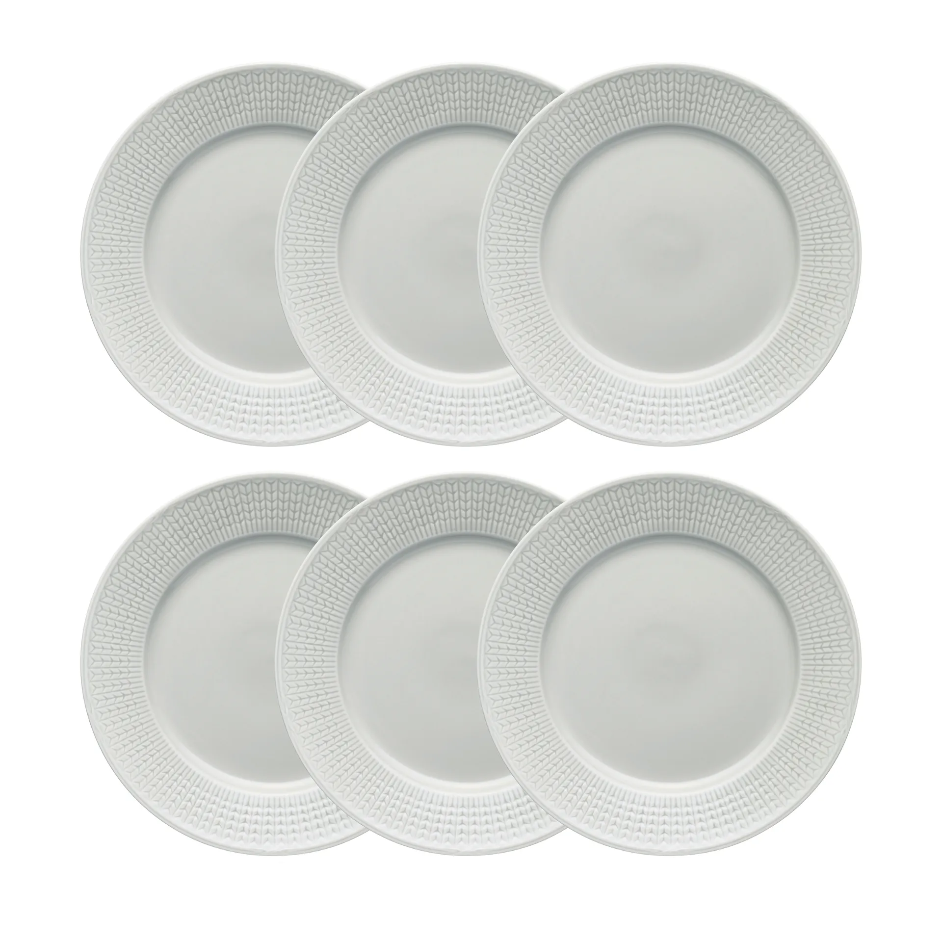 Swedish Grace tallrik 27 cm 6-pack Dimma (grå),  Rörstrand