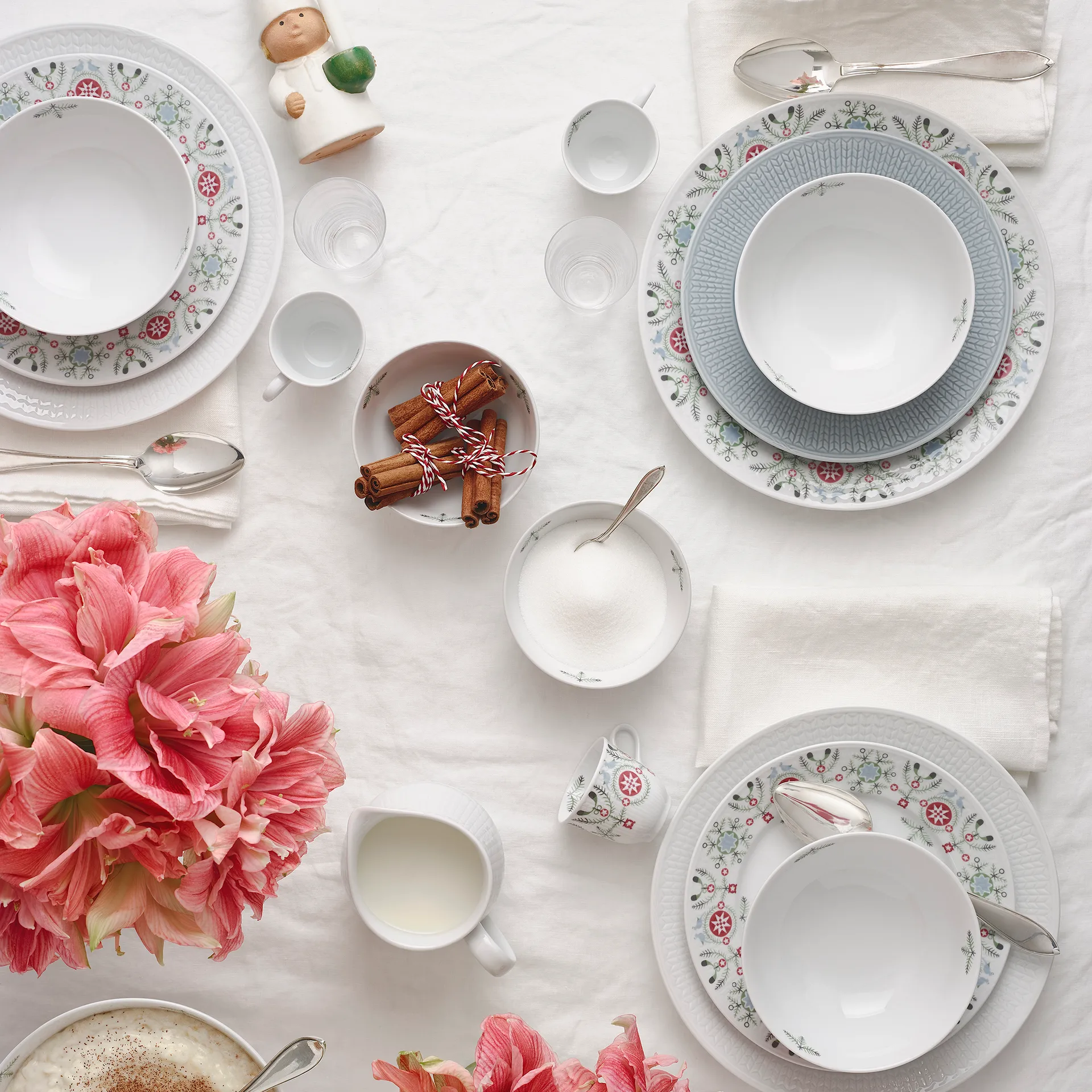 Swedish Grace Winter πιάτο 21 cm, λευκό Rörstrand