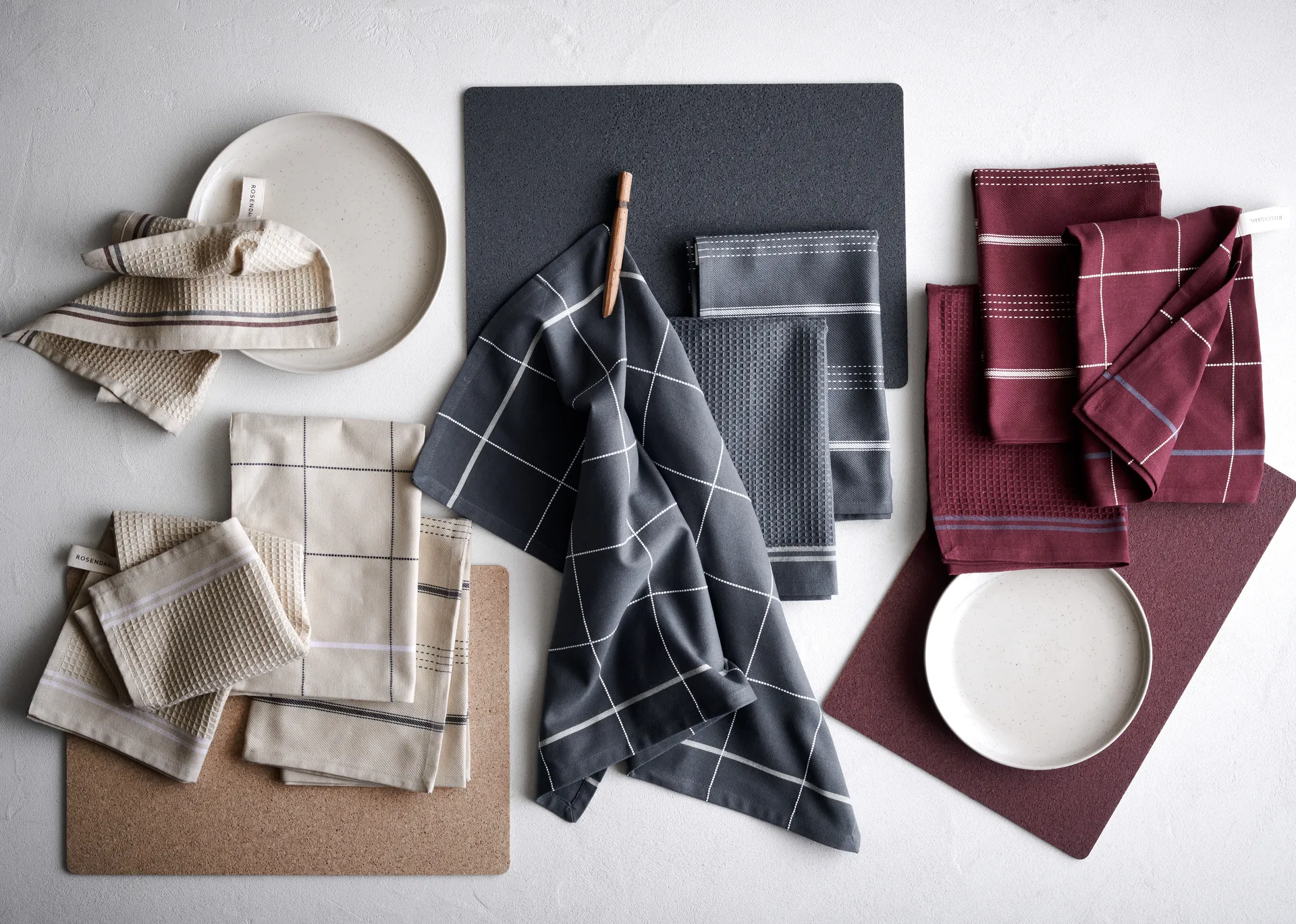 Corki σουπλά 43x30 cm, Μπορντό Rosendahl