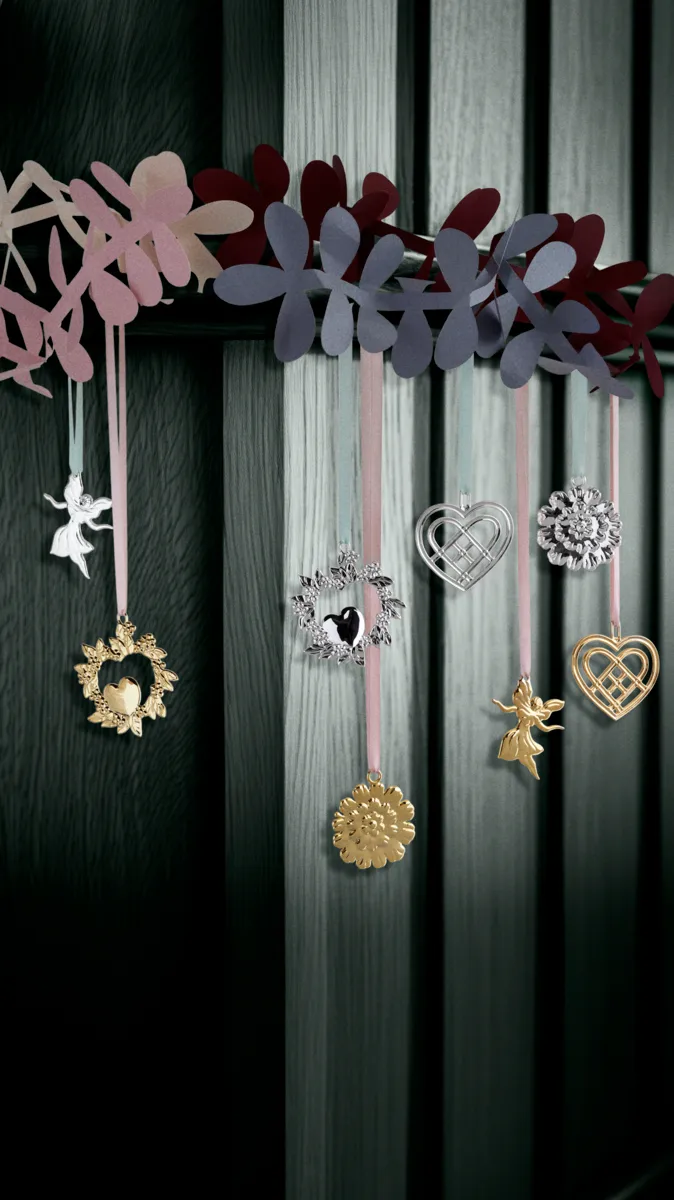 Χριστουγεννιάτικο στολίδι Dancing angel 7 cm, Αργυρωμένο Rosendahl